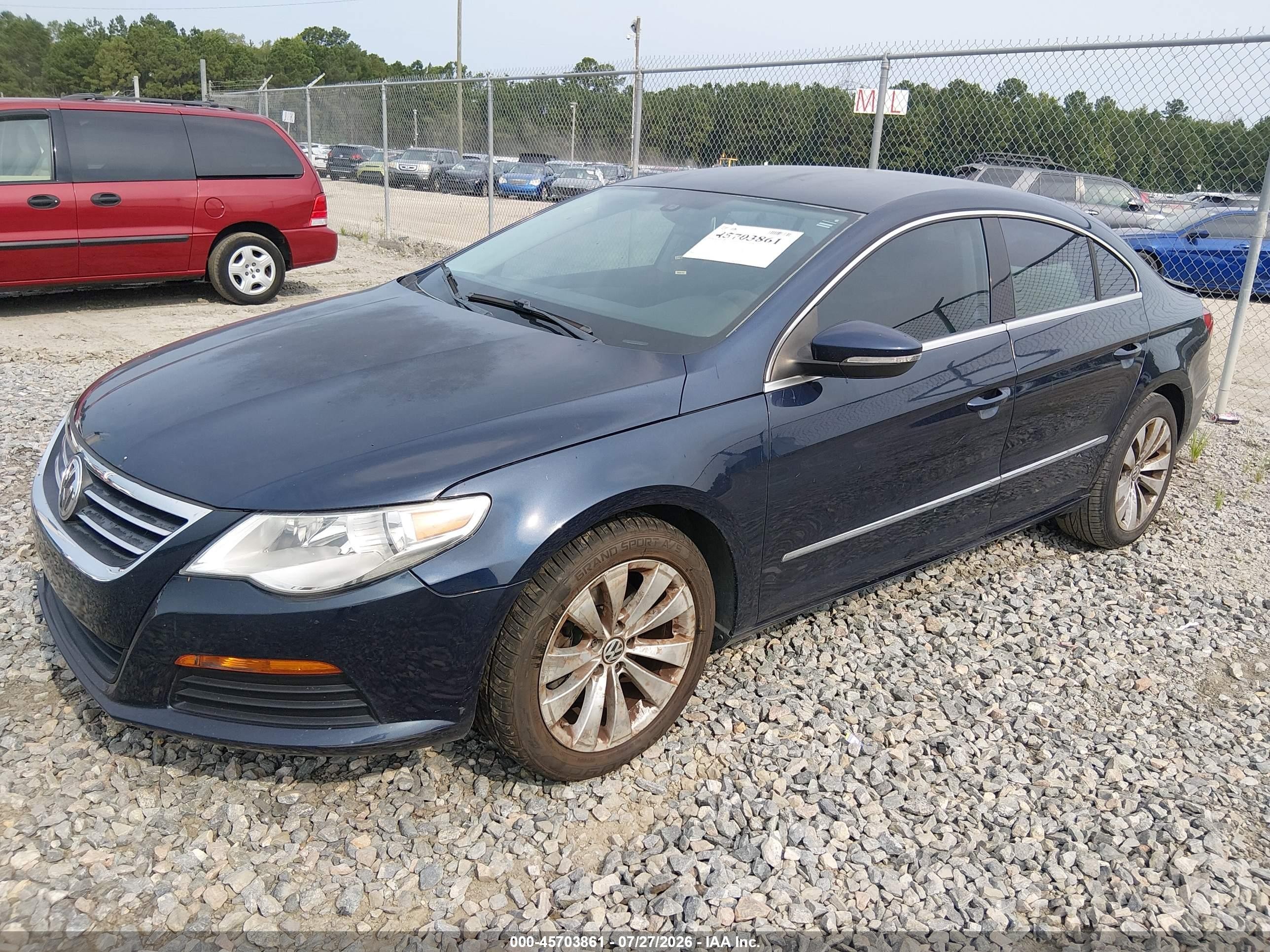 2012 Volkswagen Cc Sport Синий vin: WVWMN7AN4CE514365