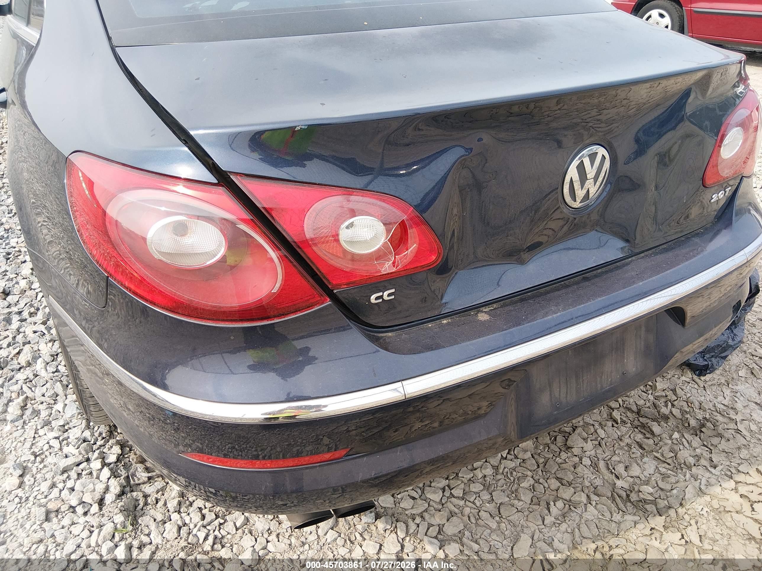 2012 Volkswagen Cc Sport Синий vin: WVWMN7AN4CE514365