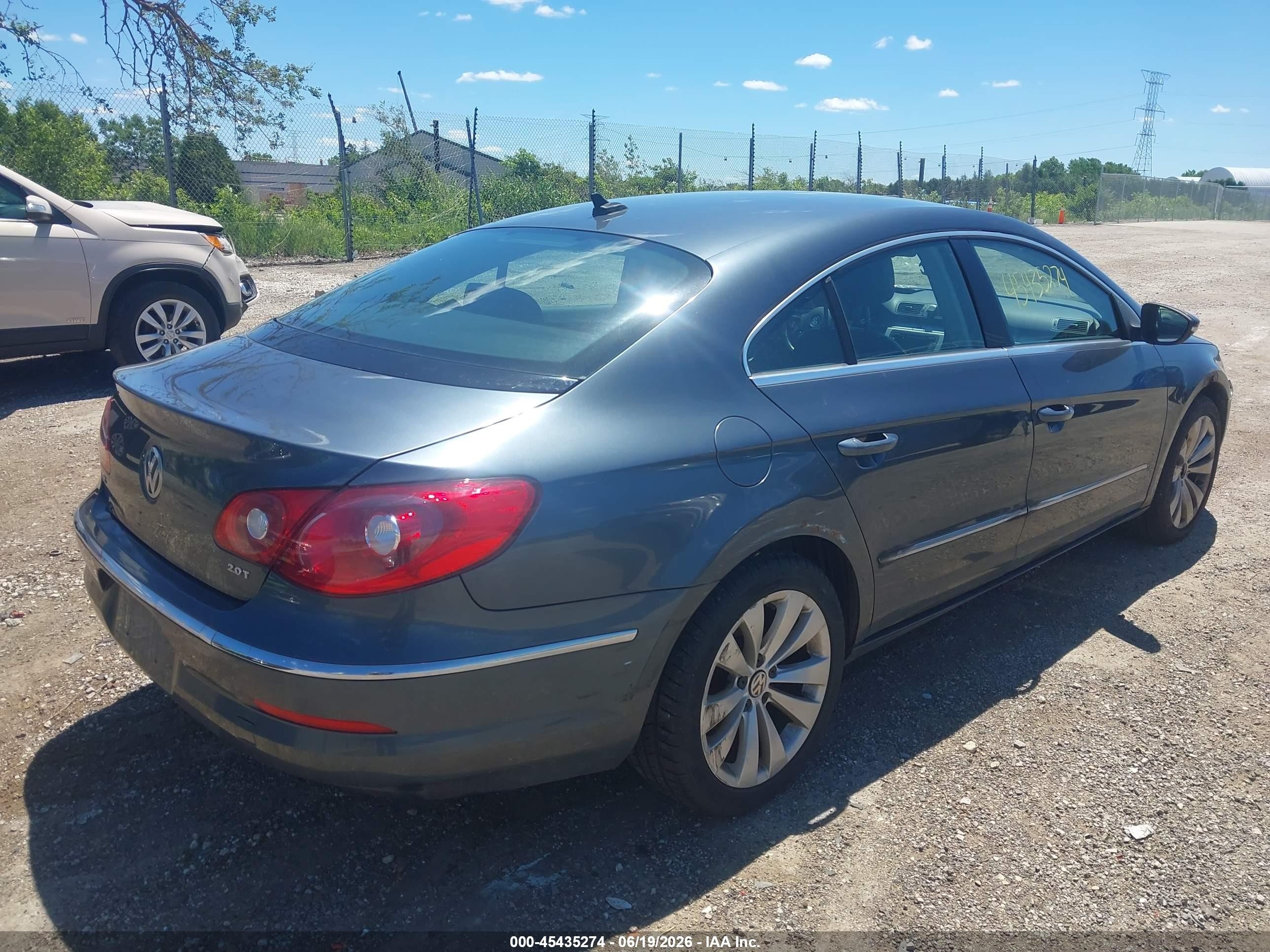 2010 Volkswagen Cc Sport Gray vin: WVWMN7AN5AE563068