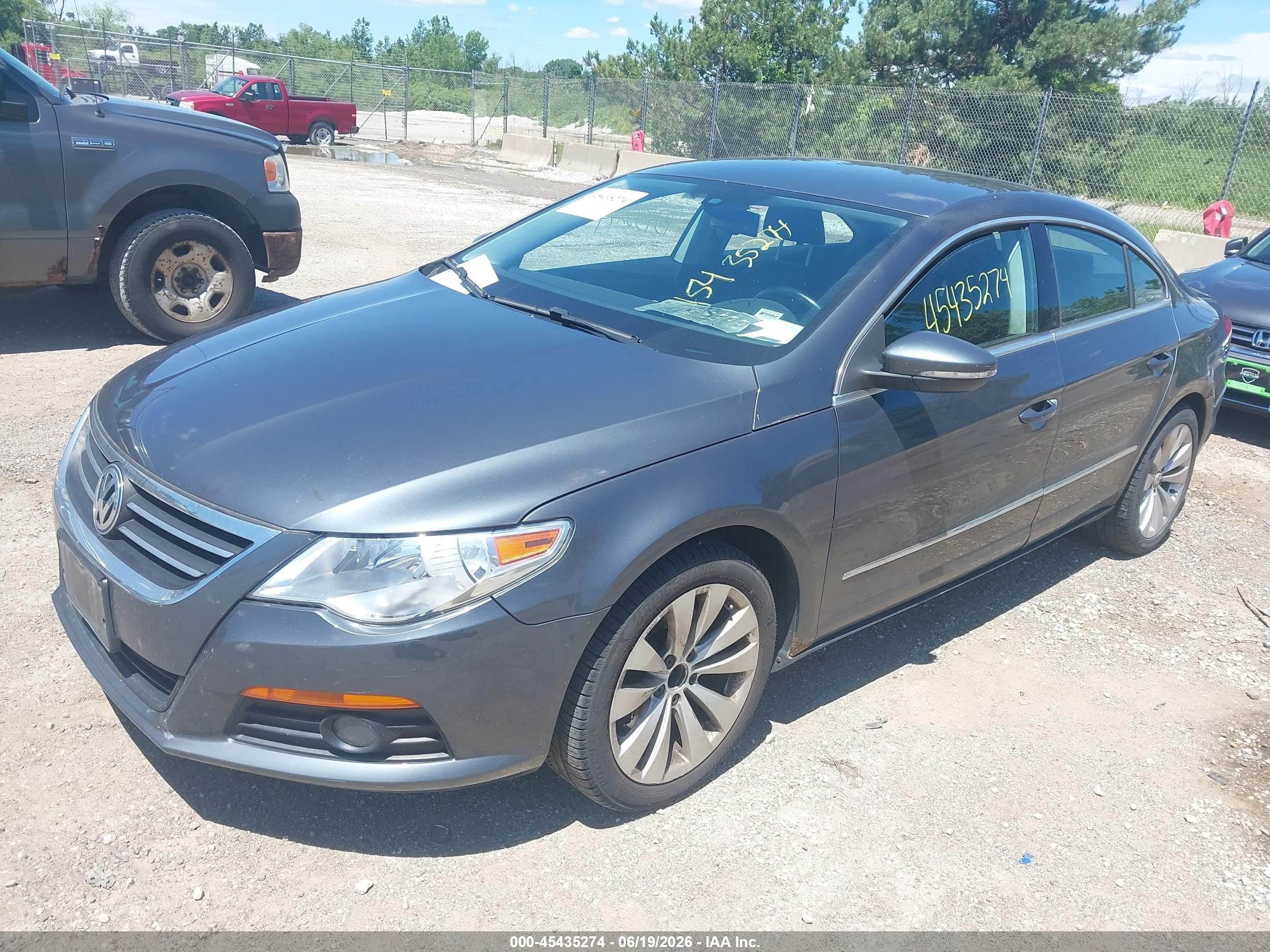2010 Volkswagen Cc Sport Gray vin: WVWMN7AN5AE563068