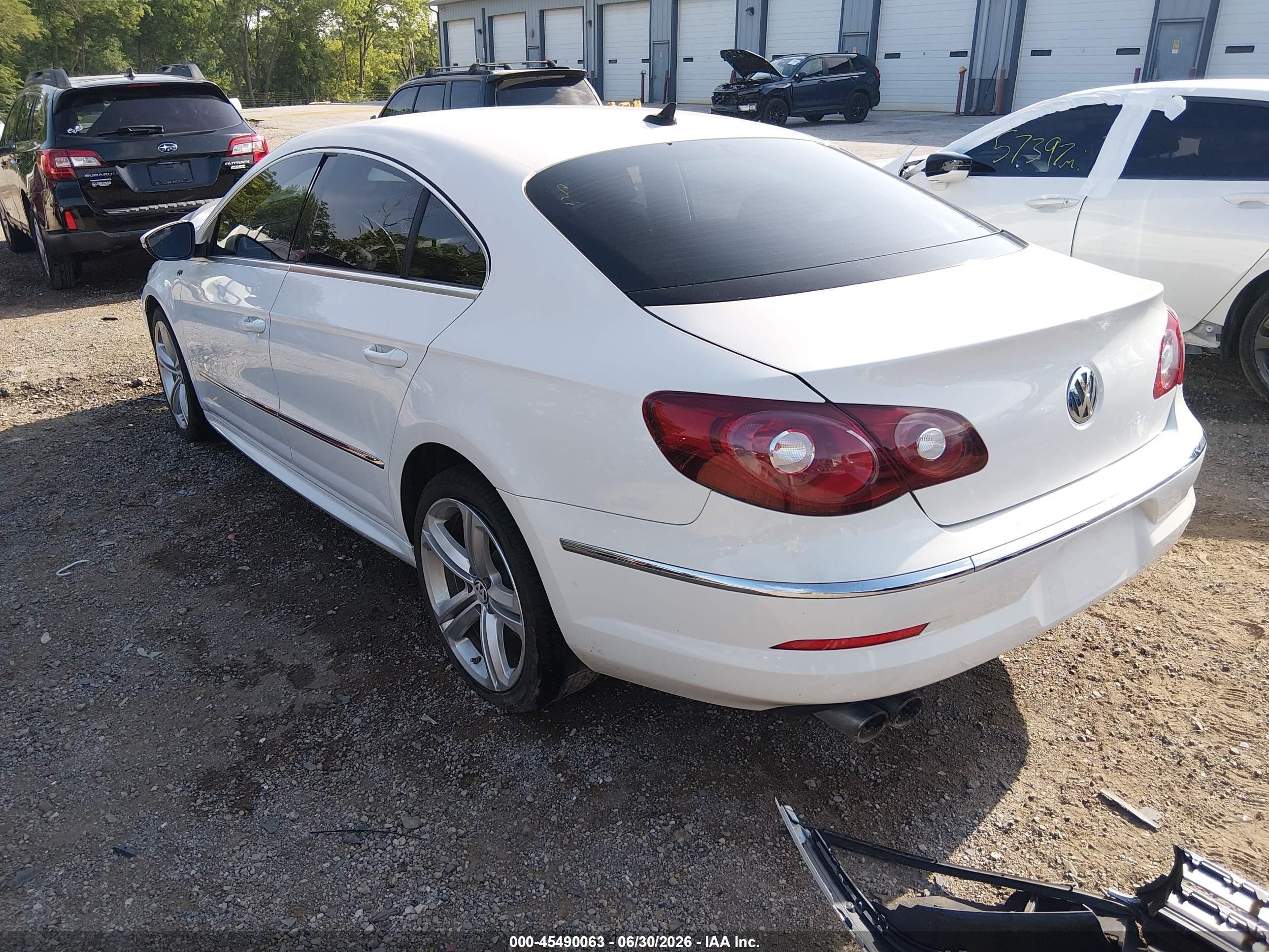 2012 Volkswagen Cc R-line White vin: WVWMN7AN5CE511216