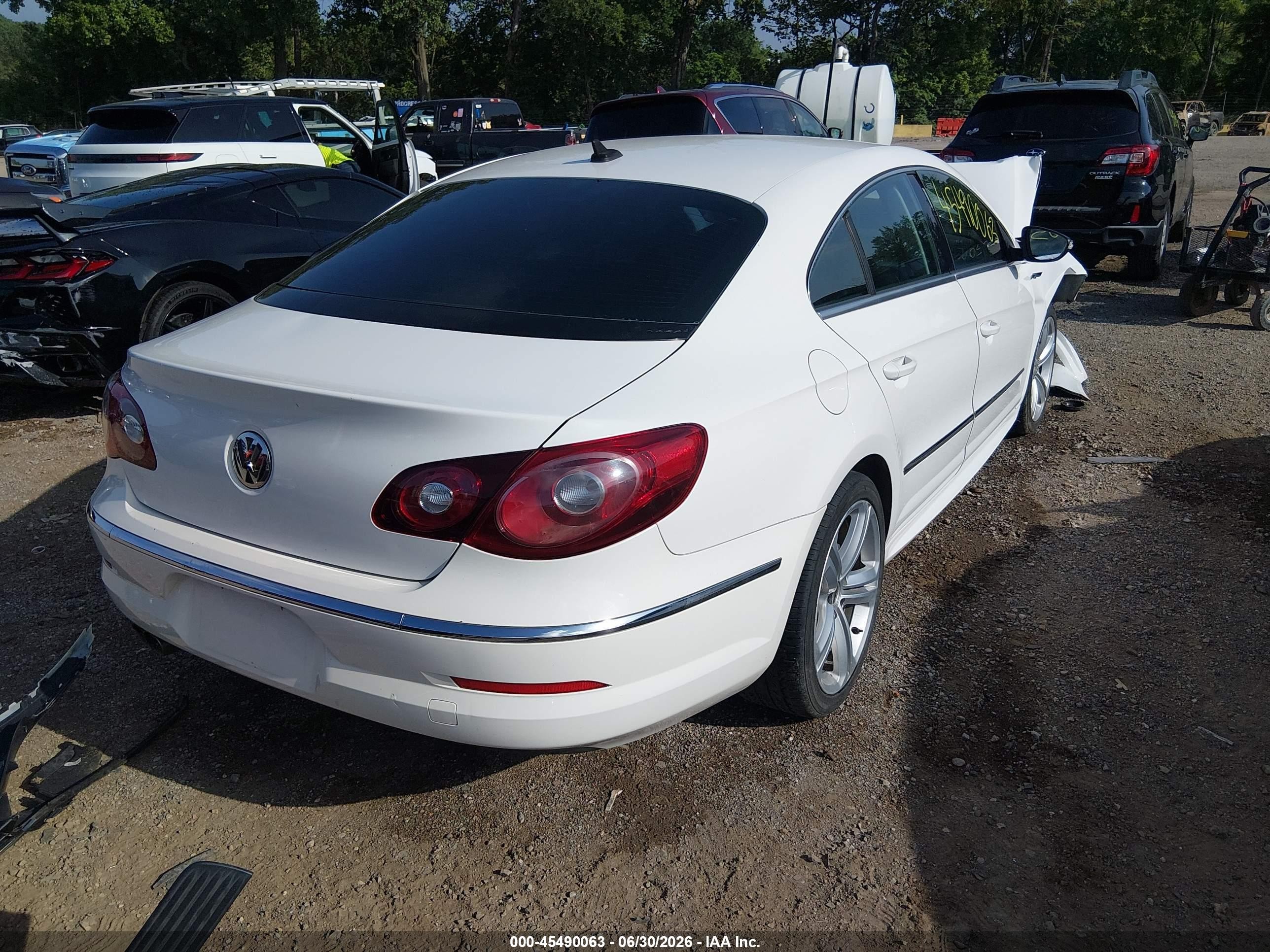 2012 Volkswagen Cc R-line White vin: WVWMN7AN5CE511216