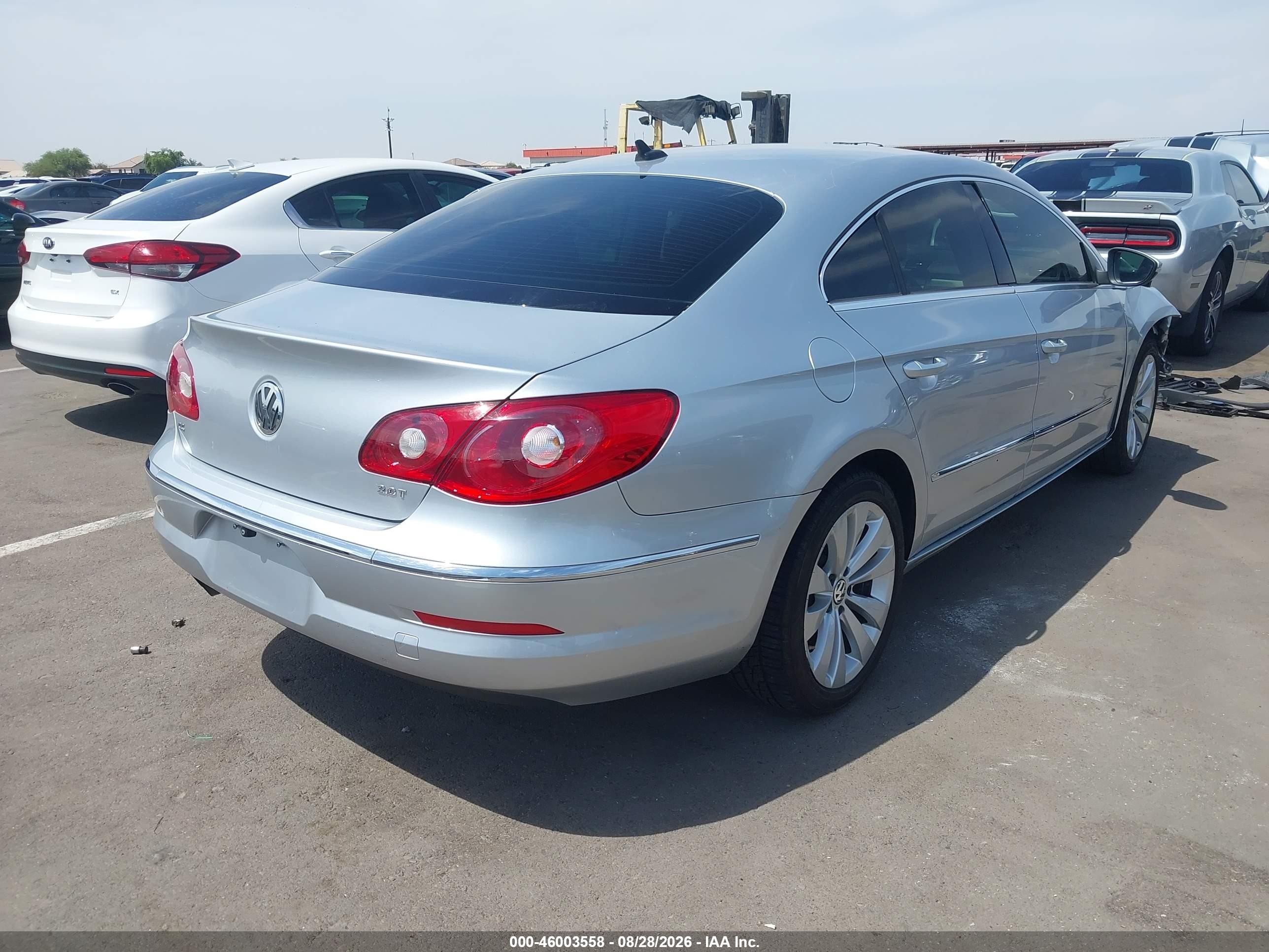 2010 Volkswagen Cc Sport Gray vin: WVWMN7AN6AE540365