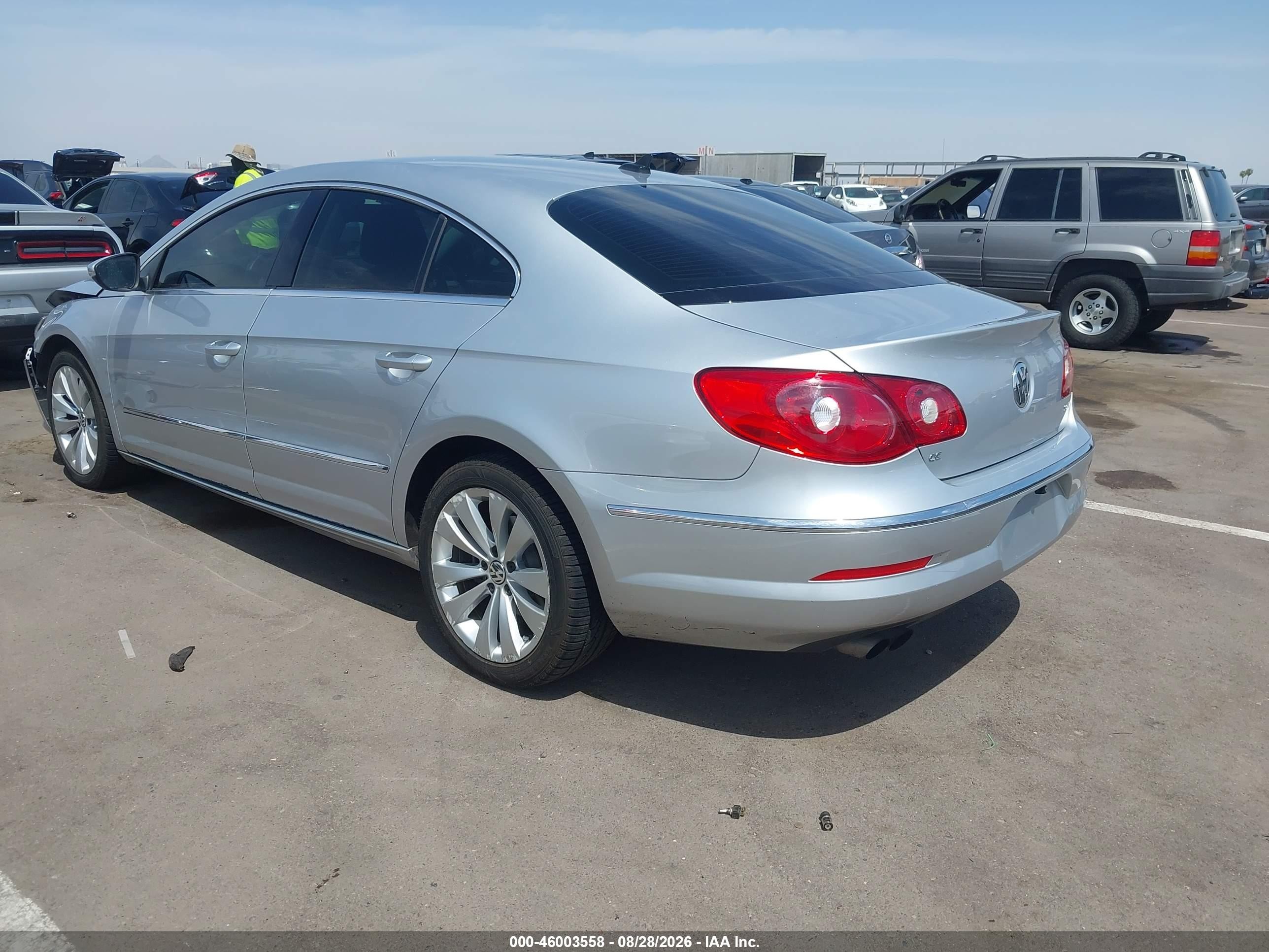 2010 Volkswagen Cc Sport Gray vin: WVWMN7AN6AE540365