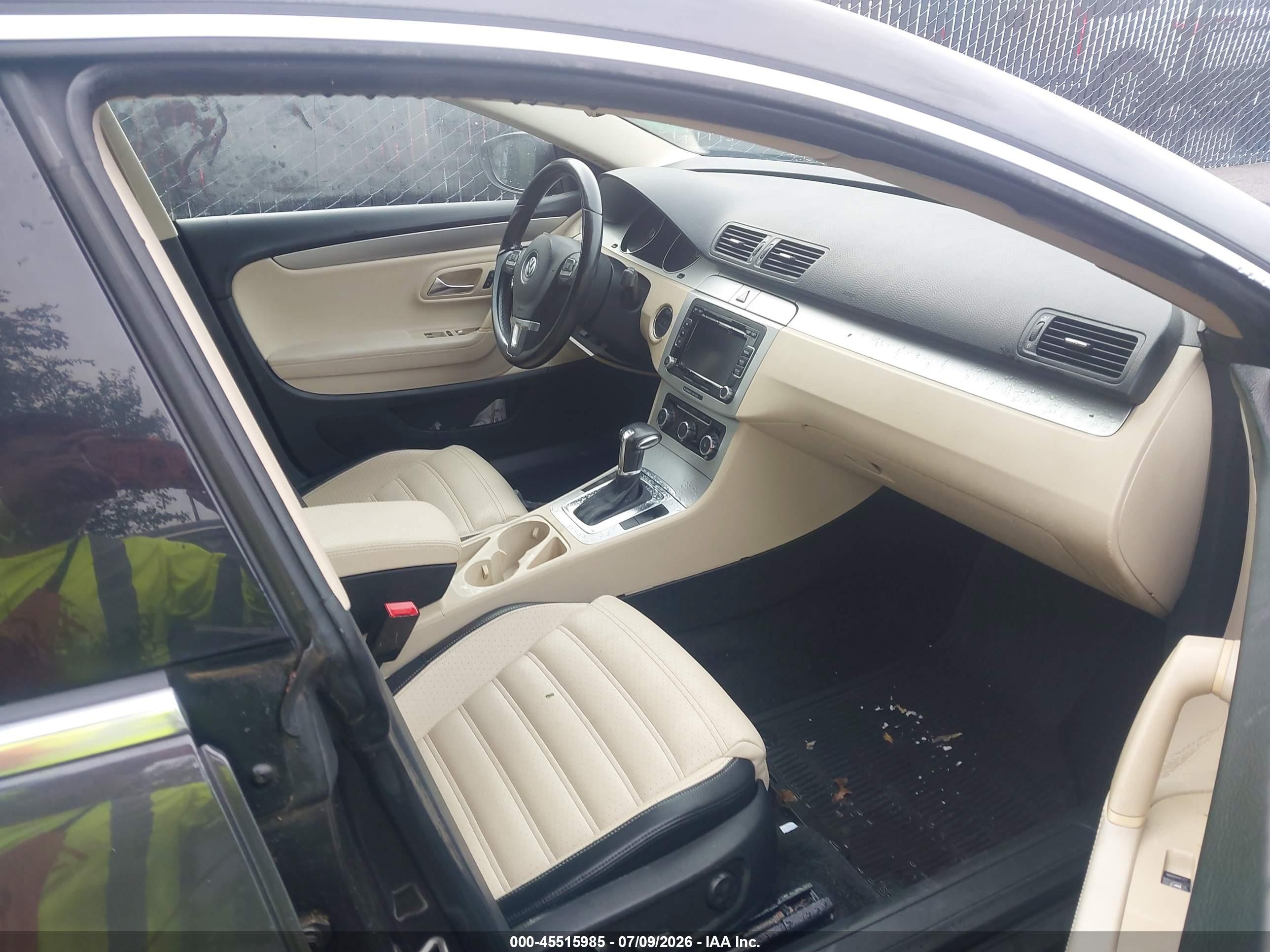 2010 Volkswagen Cc Sport Black vin: WVWMN7AN6AE544707
