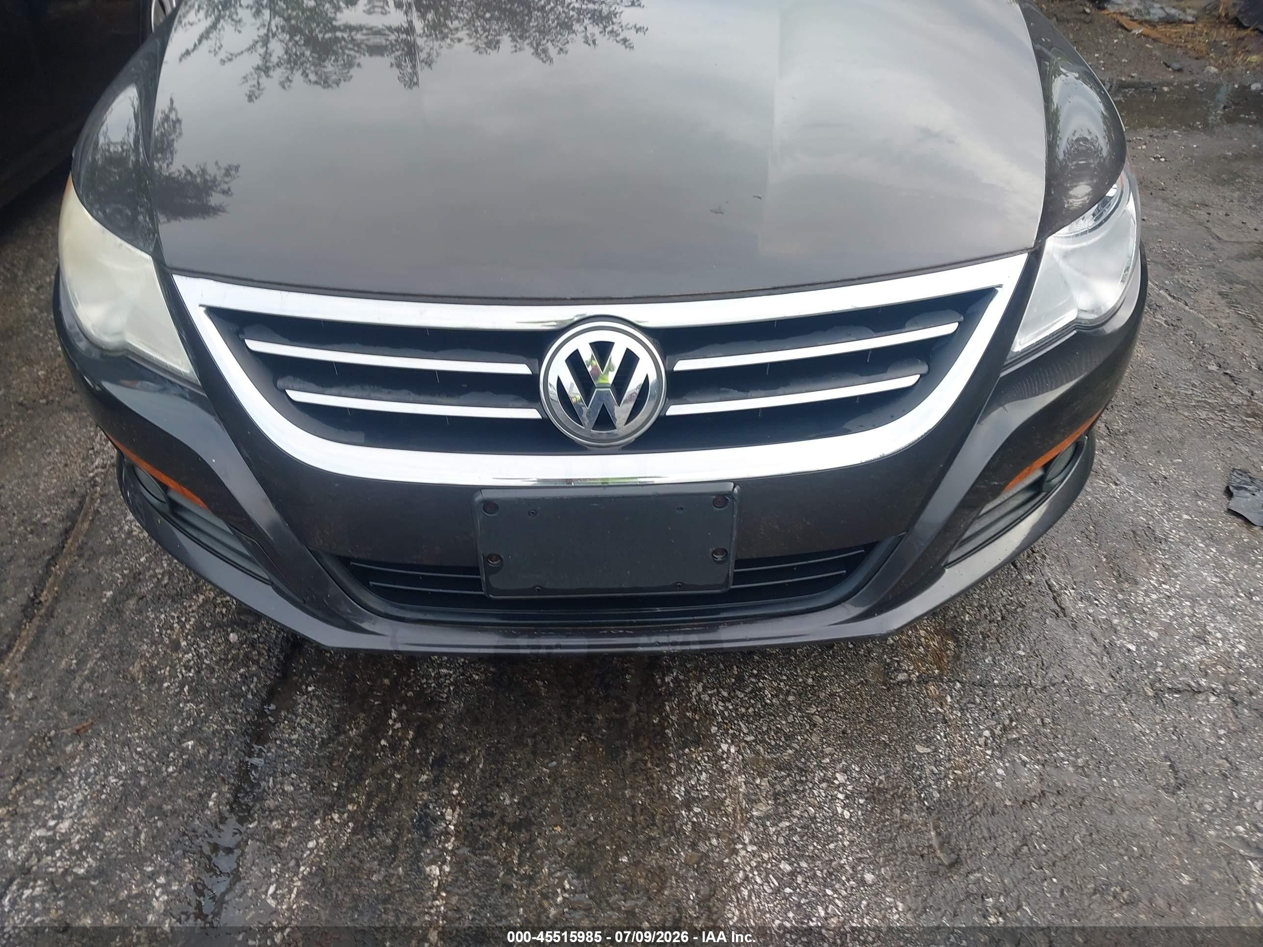 2010 Volkswagen Cc Sport Black vin: WVWMN7AN6AE544707