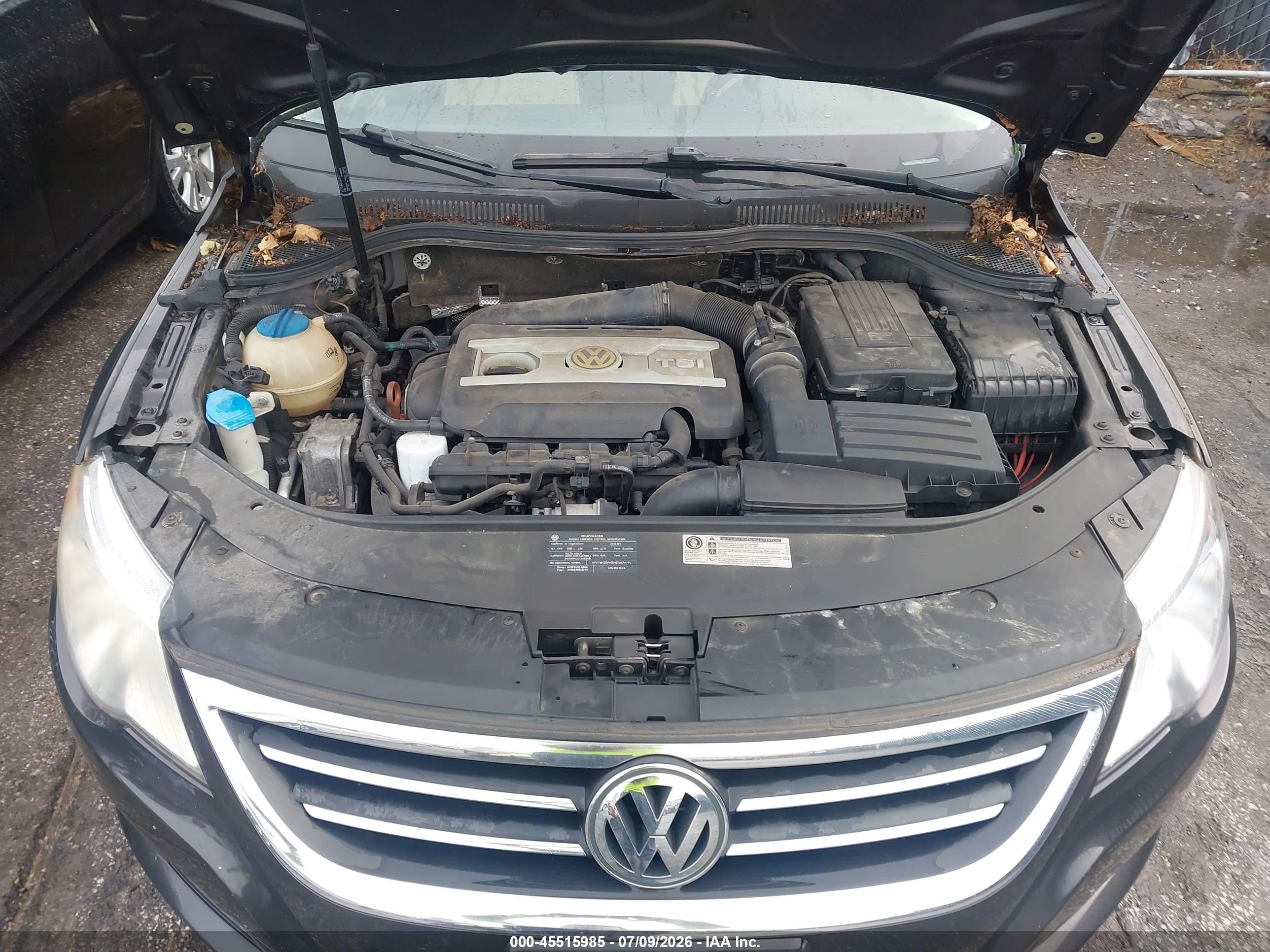 2010 Volkswagen Cc Sport Black vin: WVWMN7AN6AE544707