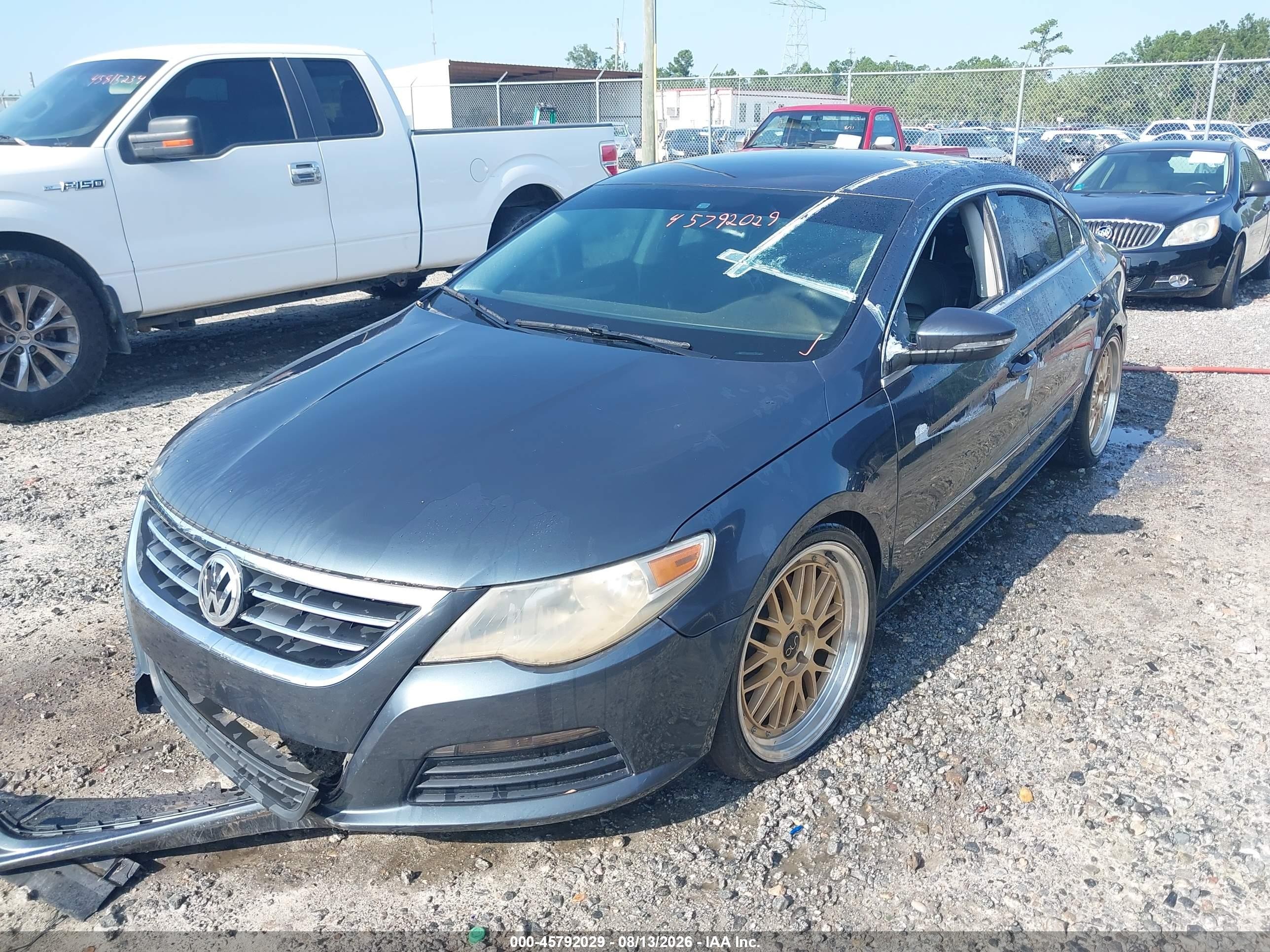 2011 Volkswagen Cc Sport Gray vin: WVWMN7AN6BE714422