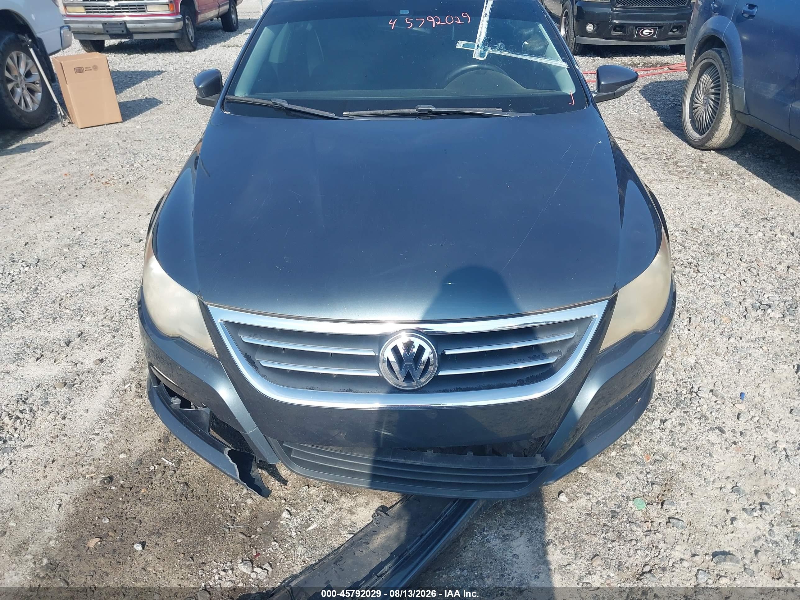 2011 Volkswagen Cc Sport Gray vin: WVWMN7AN6BE714422