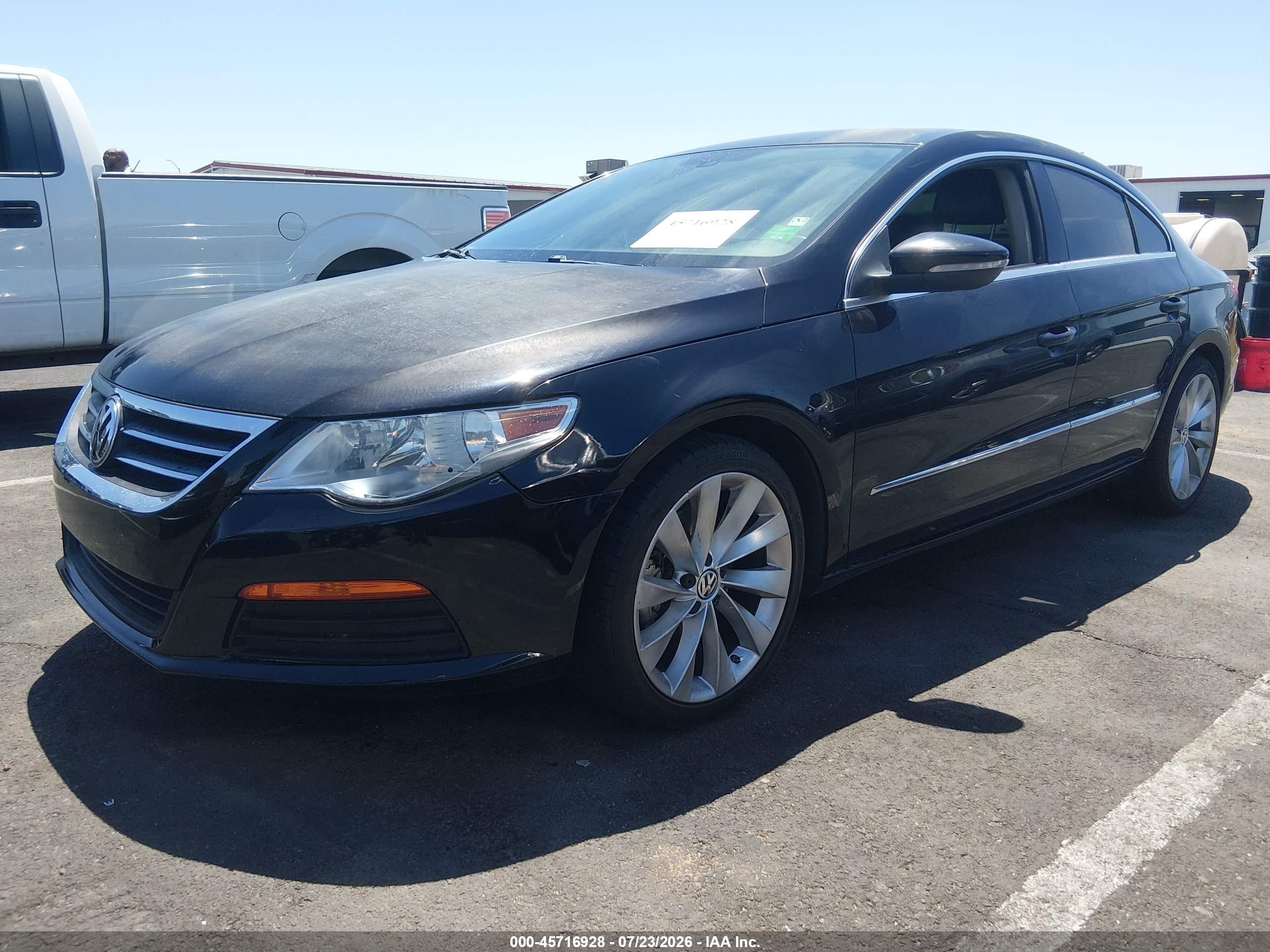 2012 Volkswagen Cc Sport Black vin: WVWMN7AN6CE500337