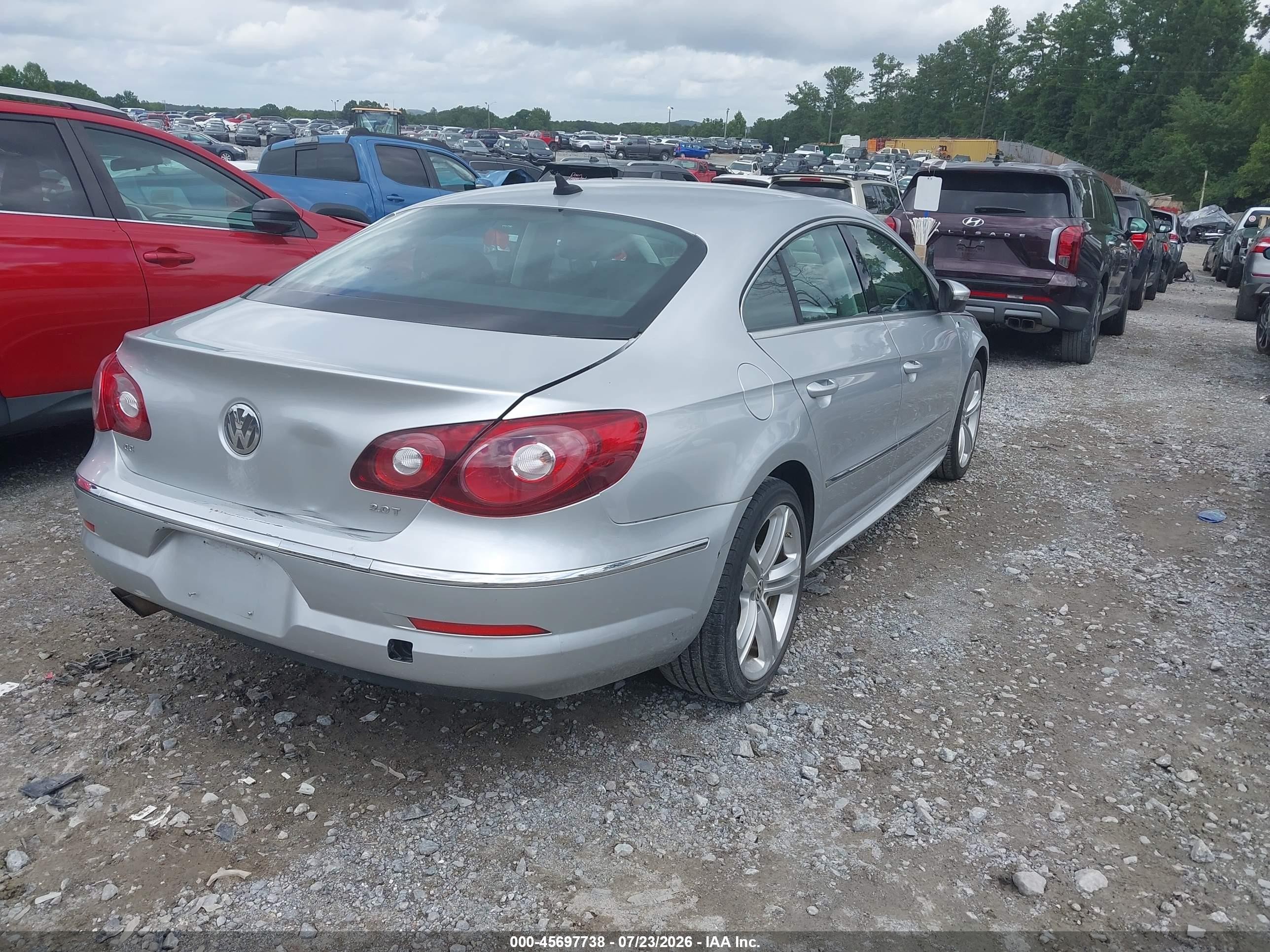 2012 Volkswagen Cc R-line Silver vin: WVWMN7AN6CE501391