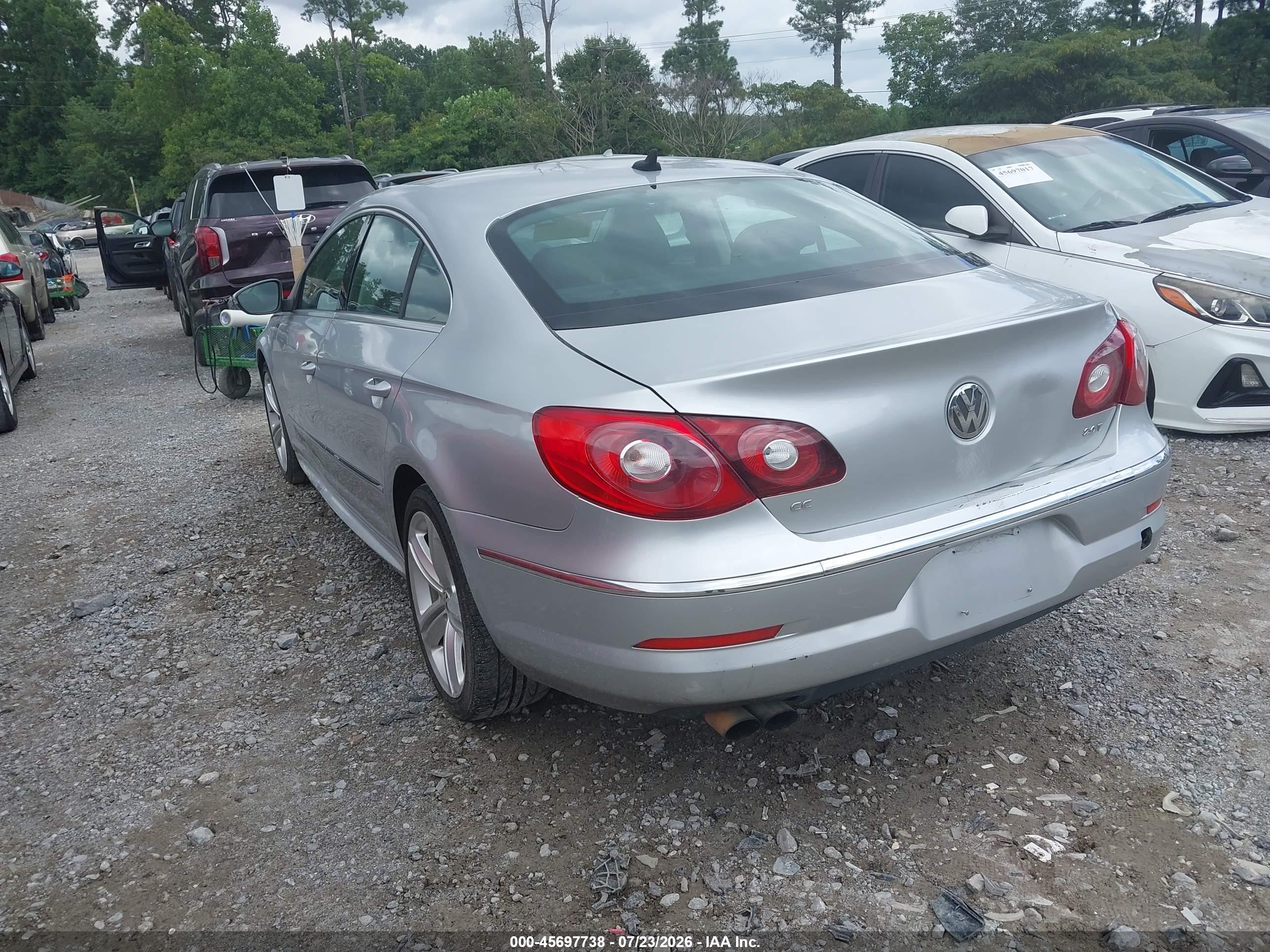 2012 Volkswagen Cc R-line Silver vin: WVWMN7AN6CE501391