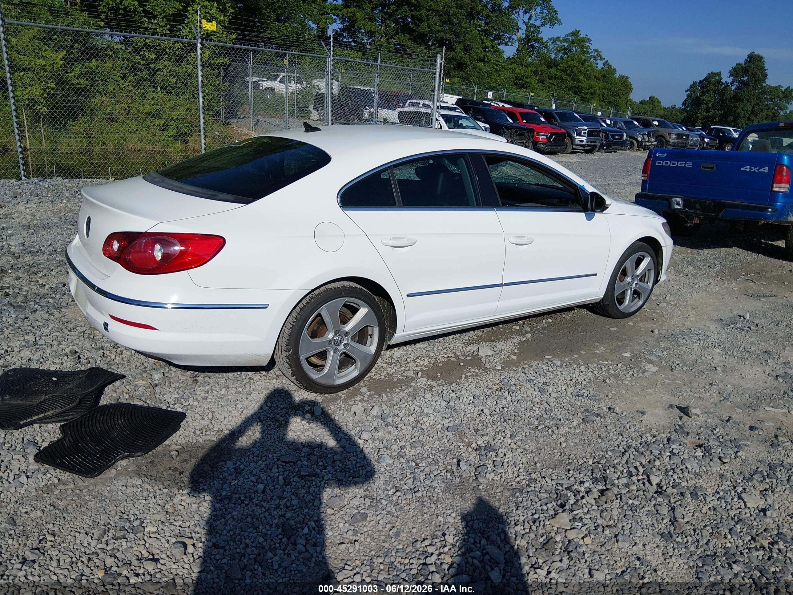 2011 Volkswagen Cc Sport White vin: WVWMN7AN7BE729480