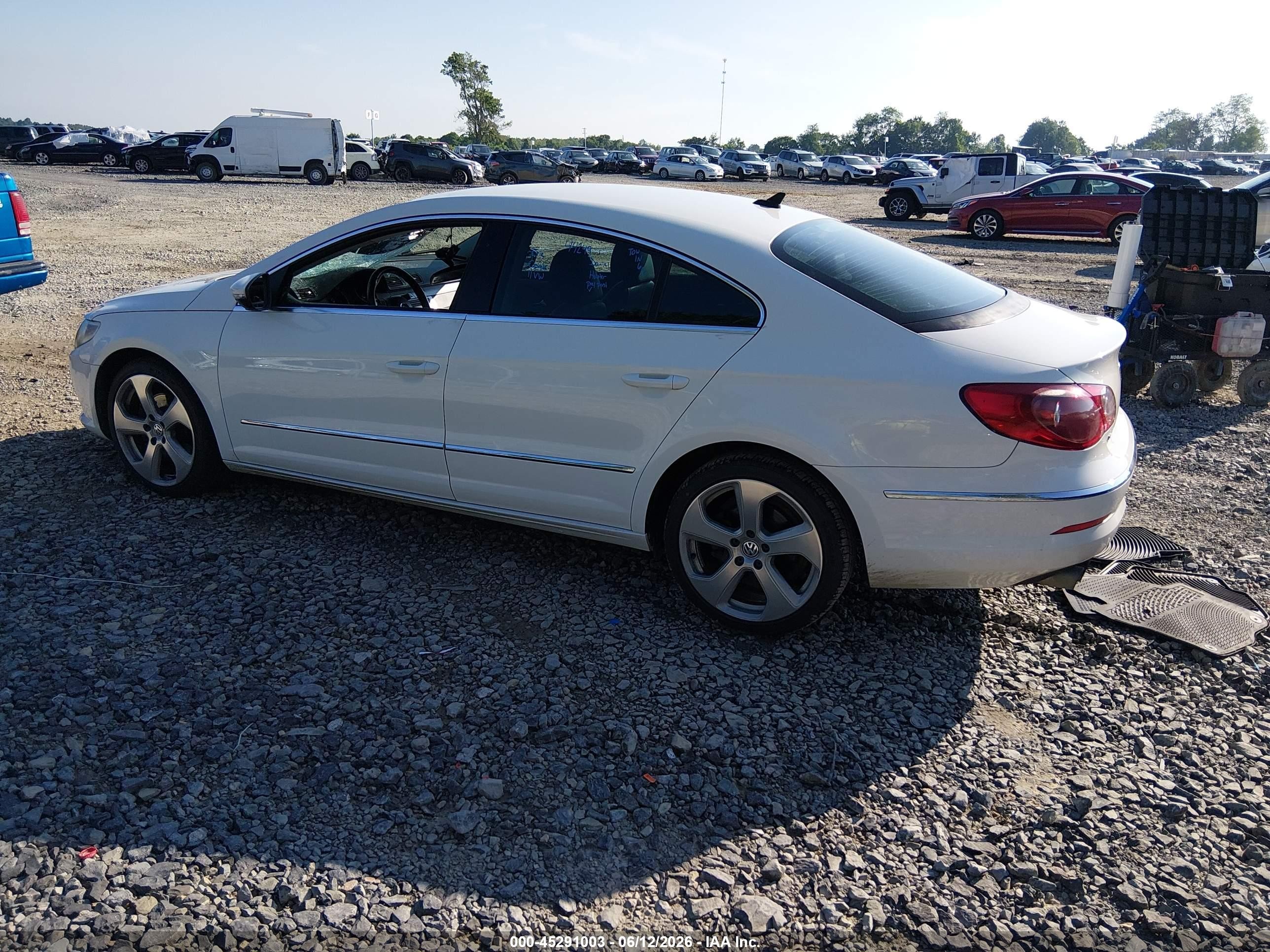 2011 Volkswagen Cc Sport White vin: WVWMN7AN7BE729480