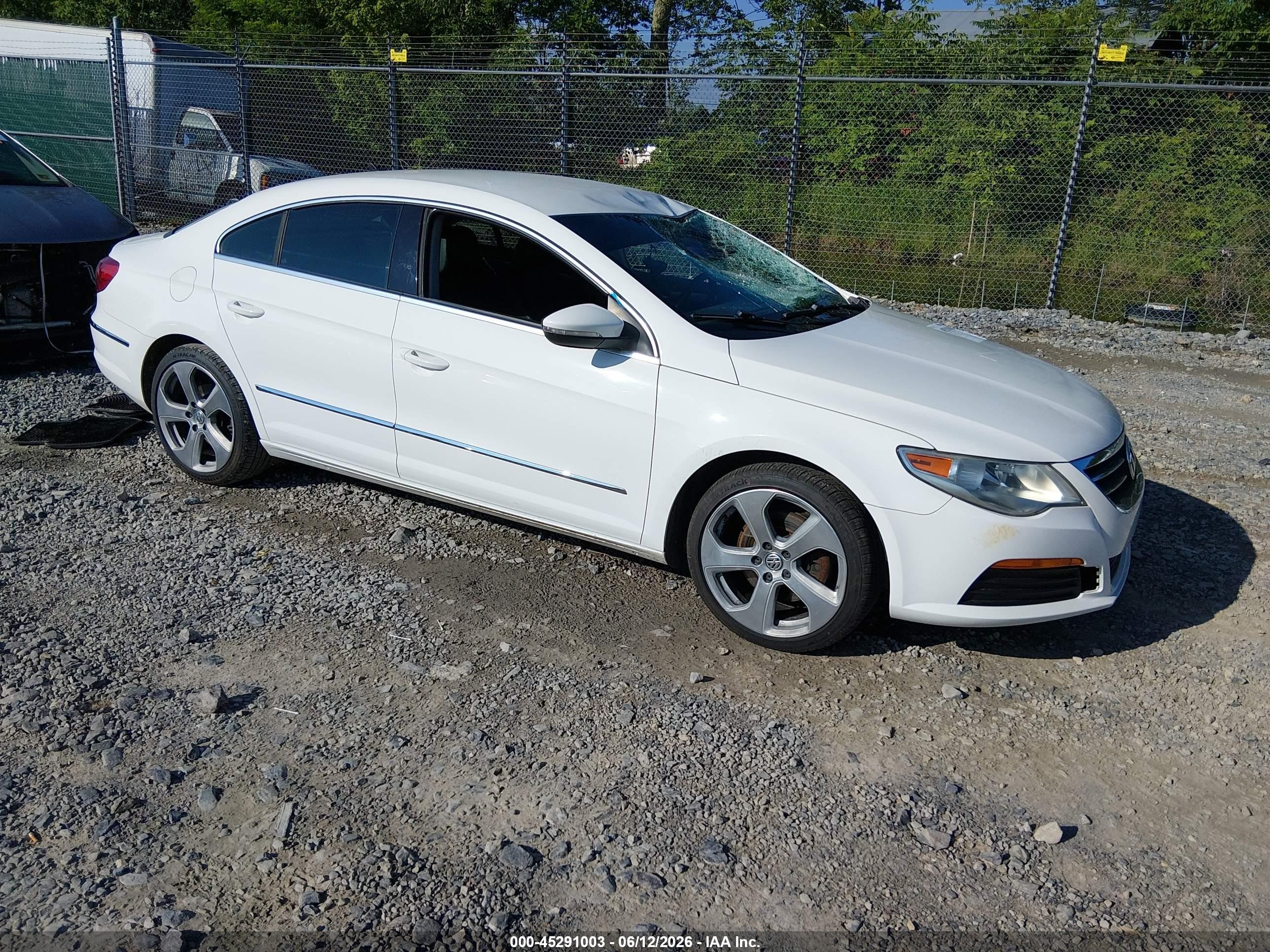 2011 Volkswagen Cc Sport White vin: WVWMN7AN7BE729480