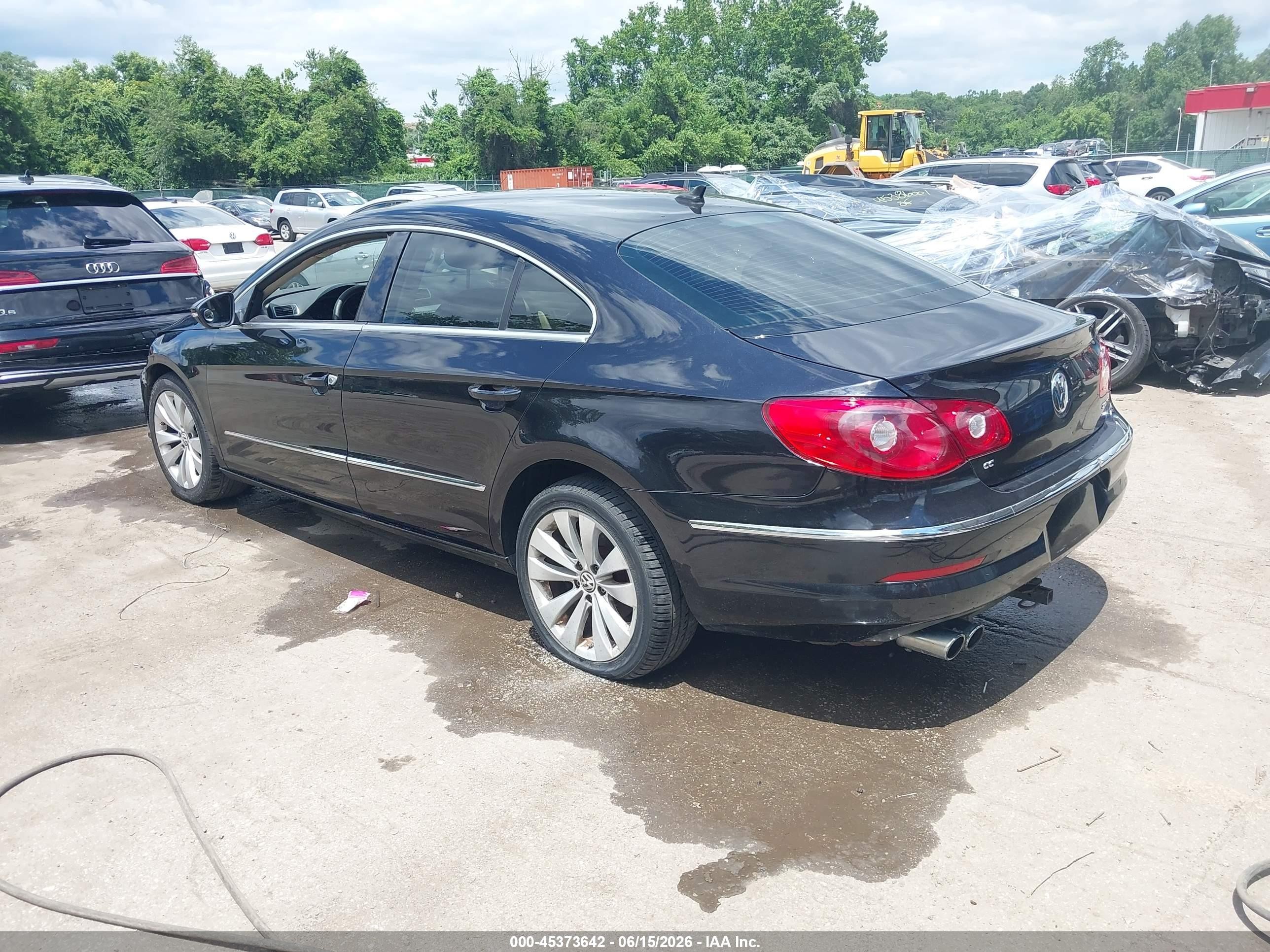 2012 Volkswagen Cc R-line/sport Black vin: WVWMN7AN7CE515753
