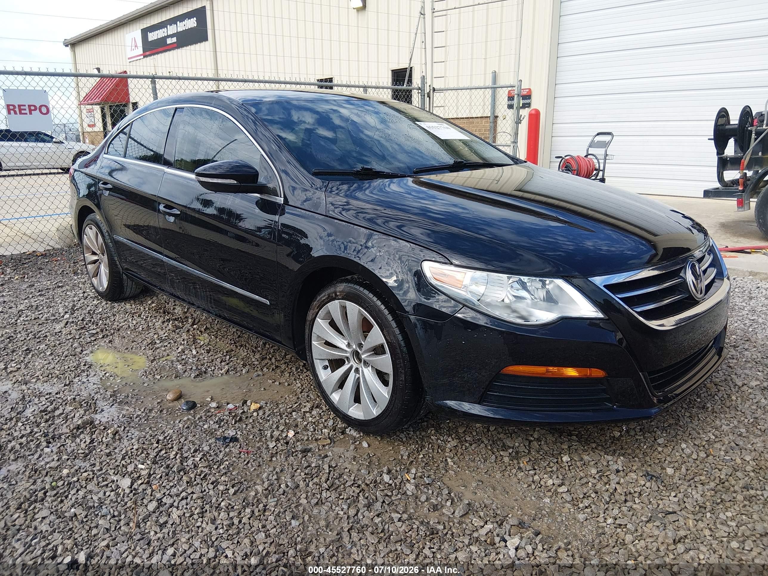2012 Volkswagen Cc Sport Черный vin: WVWMN7AN8CE515566