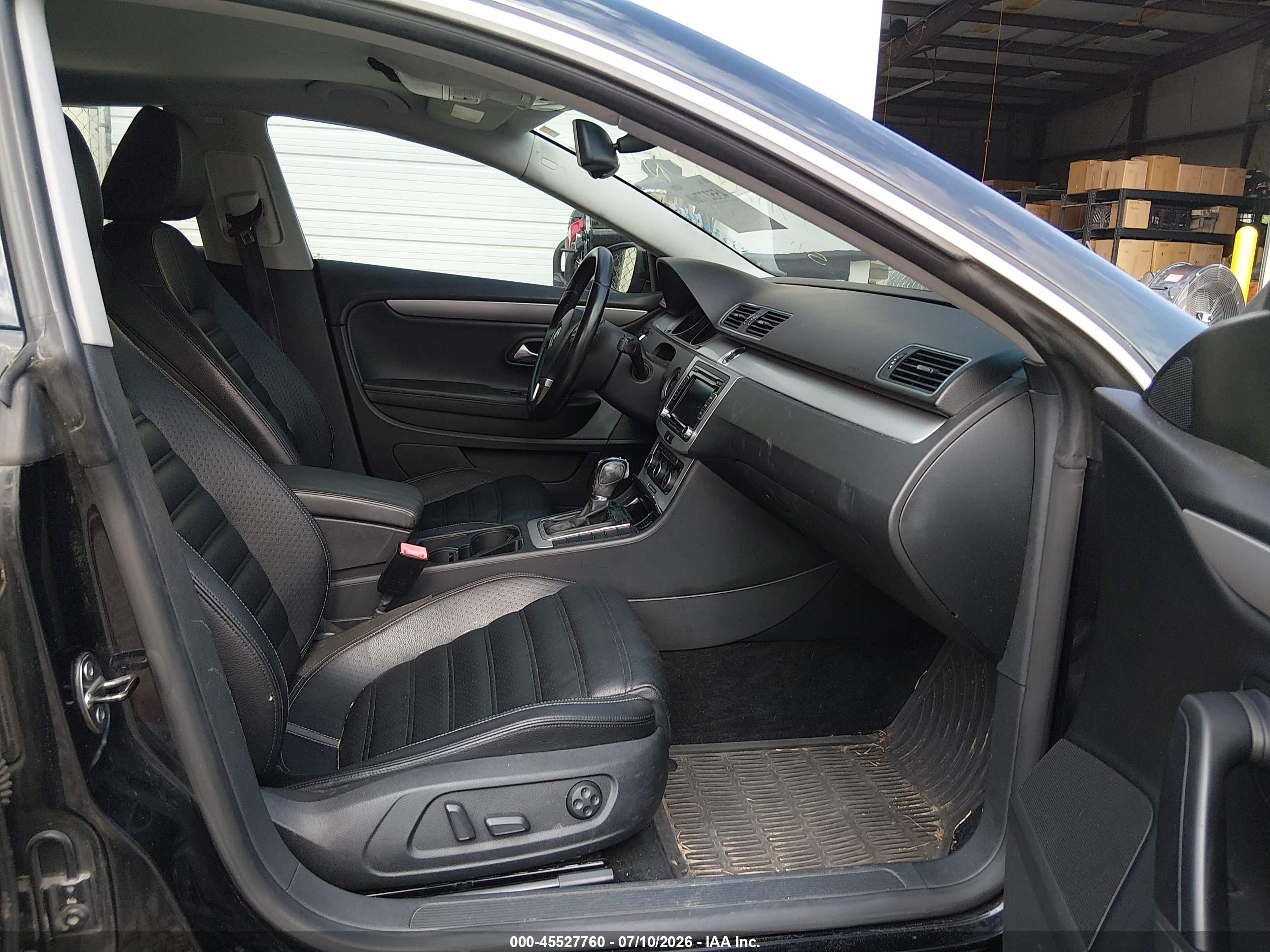 2012 Volkswagen Cc Sport Black vin: WVWMN7AN8CE515566