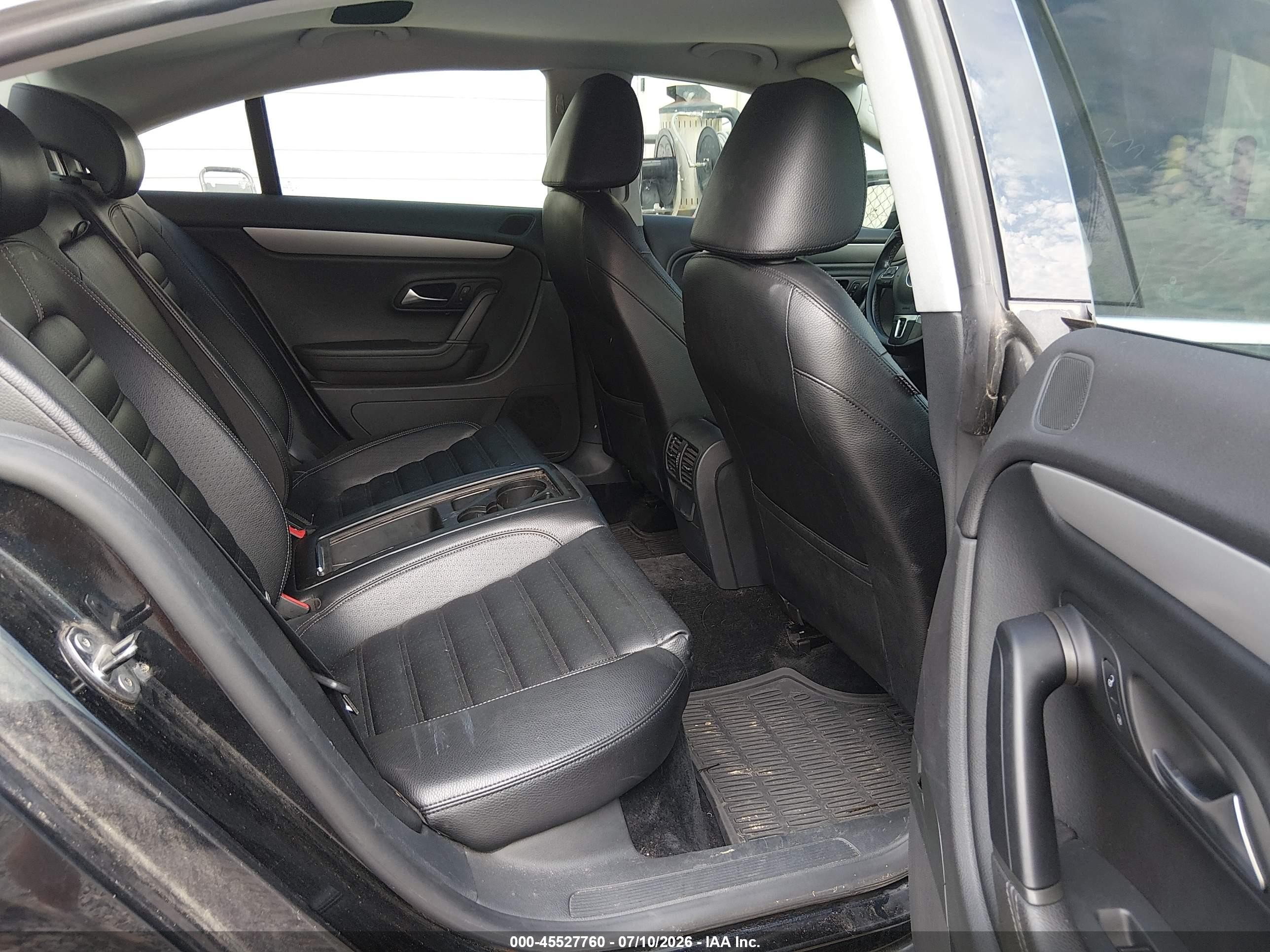 2012 Volkswagen Cc Sport Black vin: WVWMN7AN8CE515566