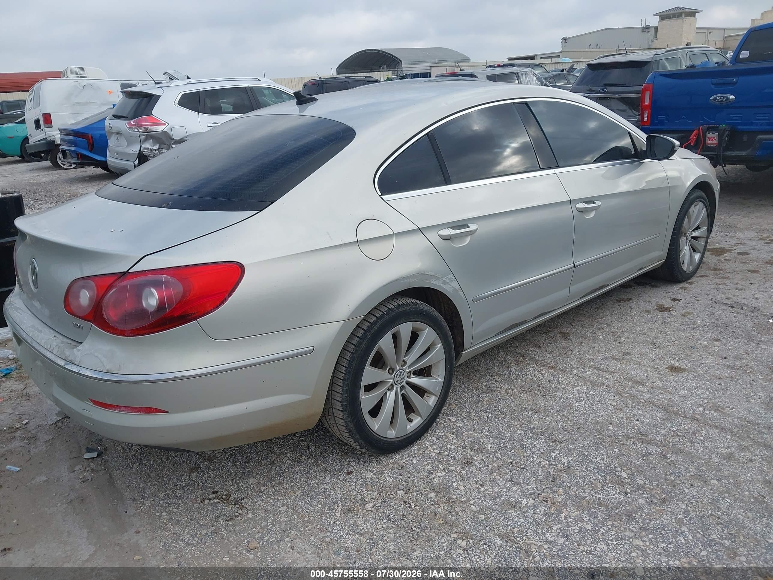 2010 Volkswagen Cc Sport Silver vin: WVWMN7AN9AE535726