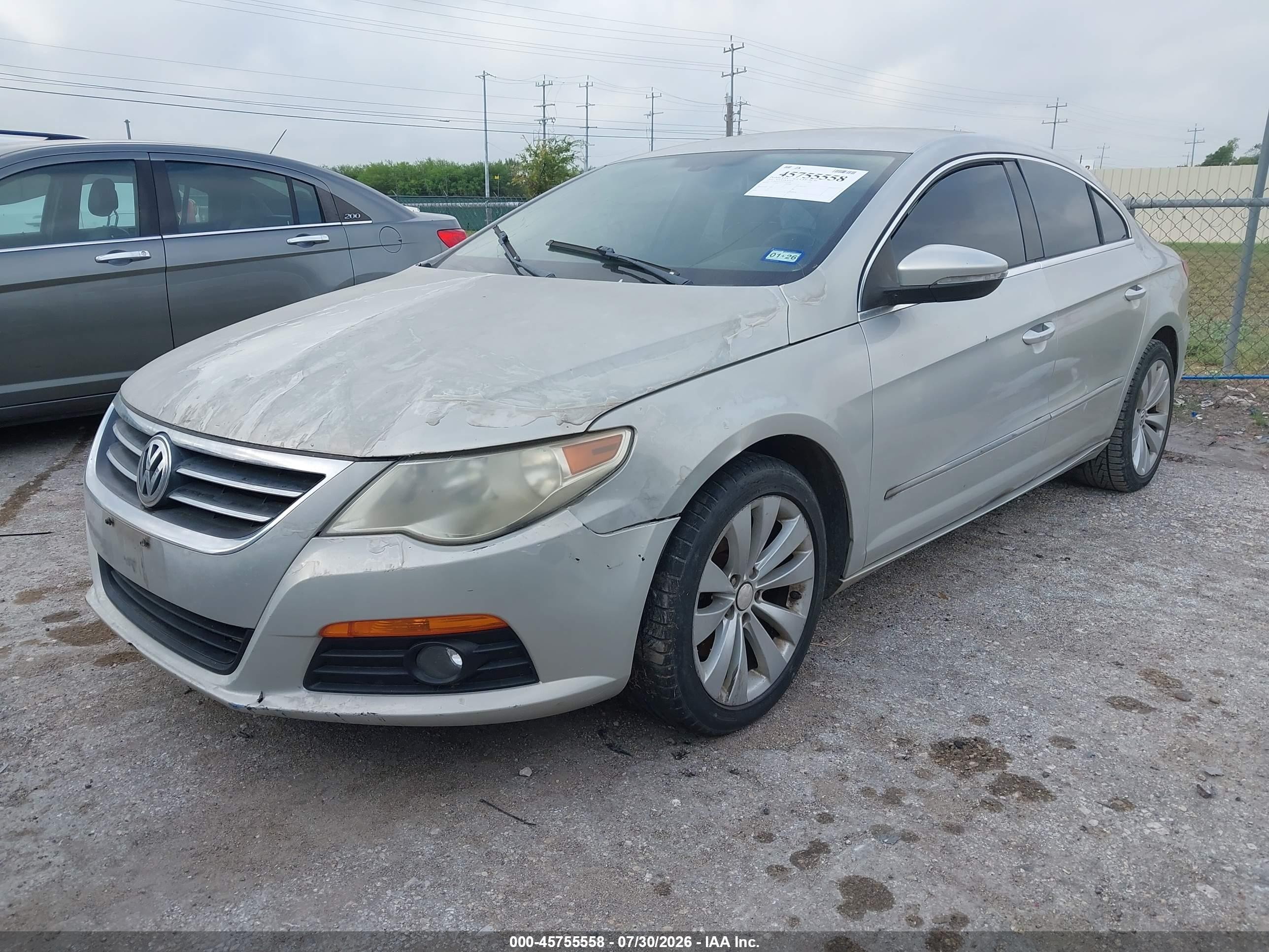 2010 Volkswagen Cc Sport Silver vin: WVWMN7AN9AE535726