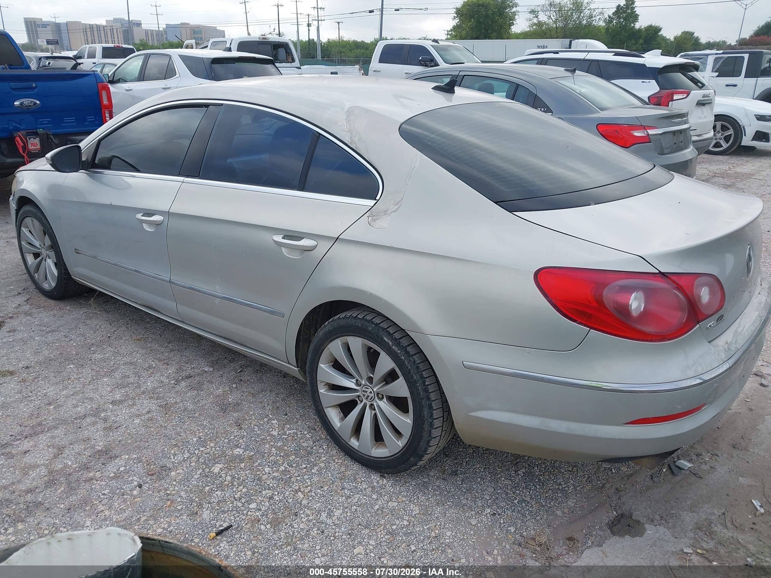 2010 Volkswagen Cc Sport Silver vin: WVWMN7AN9AE535726