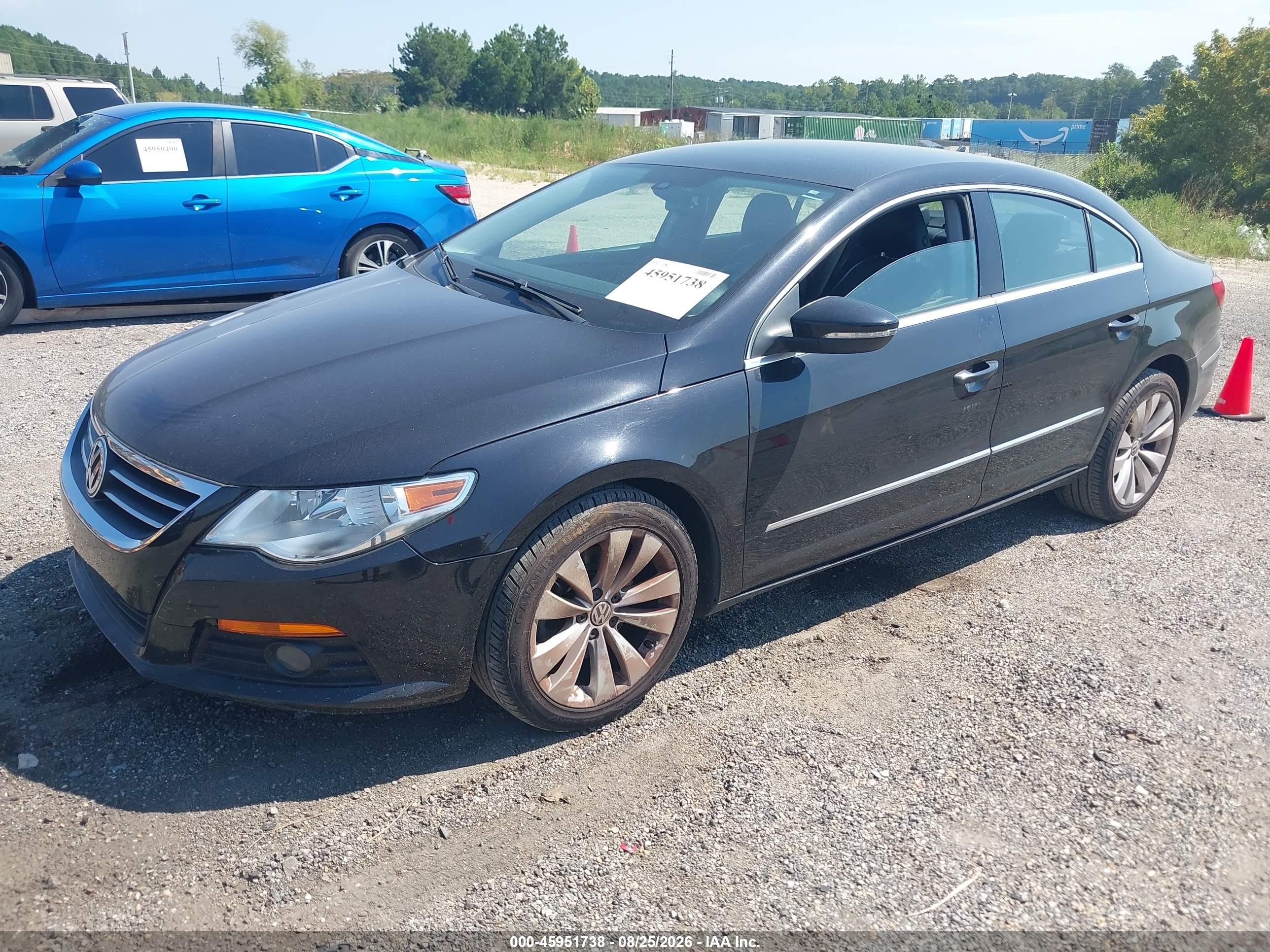 2010 Volkswagen Cc Sport Black vin: WVWMN7AN9AE540473