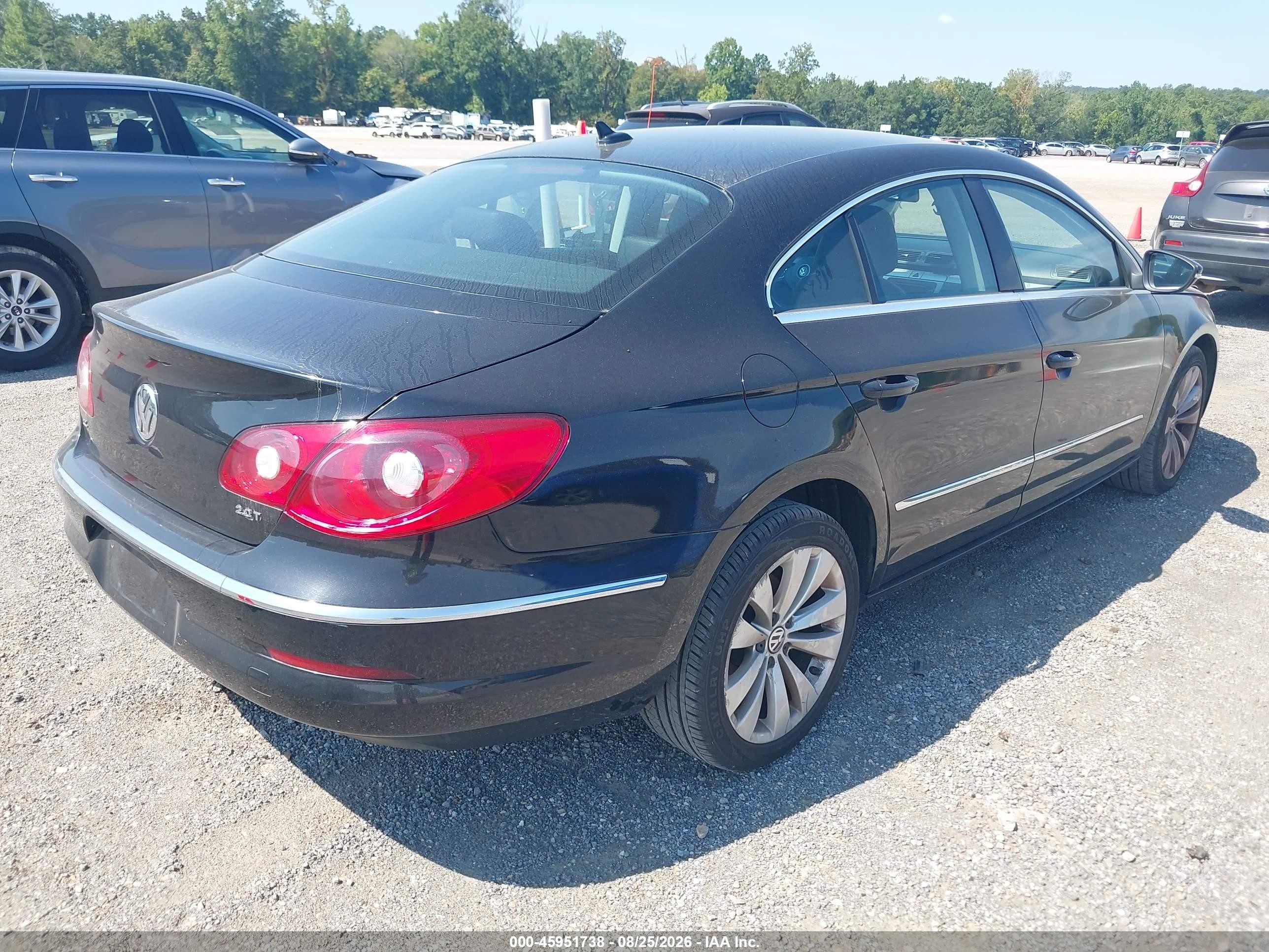 2010 Volkswagen Cc Sport Black vin: WVWMN7AN9AE540473