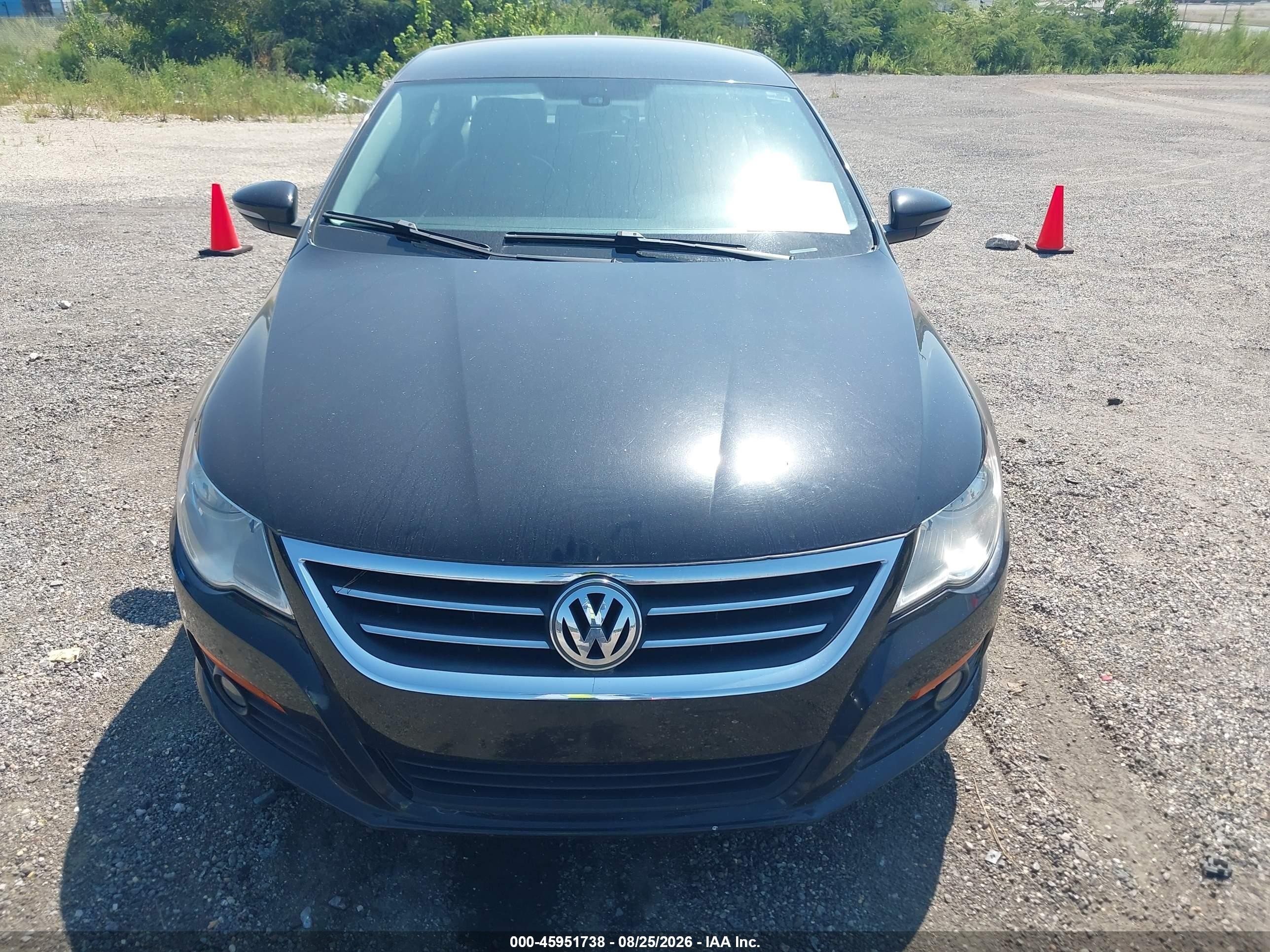 2010 Volkswagen Cc Sport Black vin: WVWMN7AN9AE540473