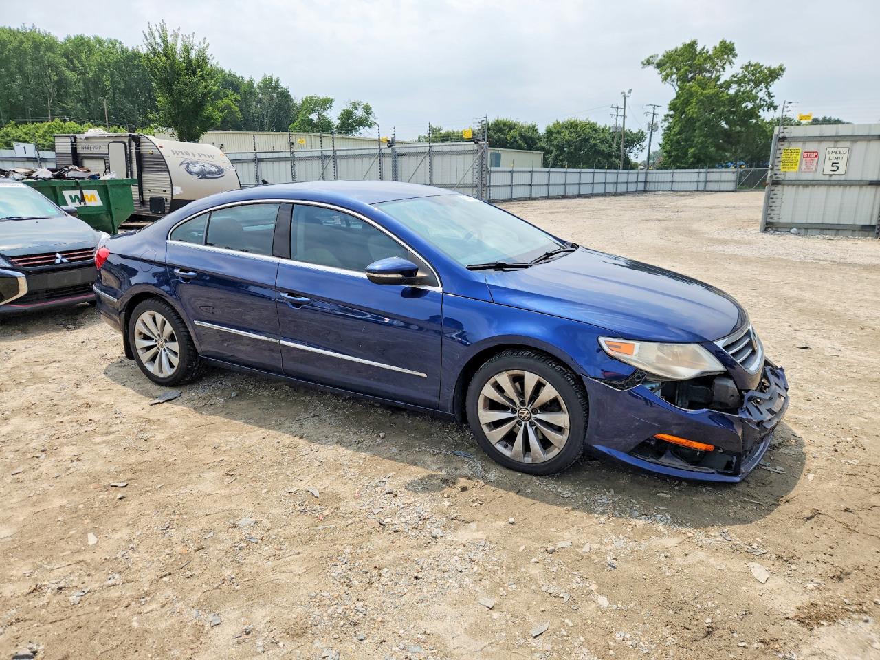 2011 Volkswagen Cc Sport Blue vin: WVWMN7ANXBE721888