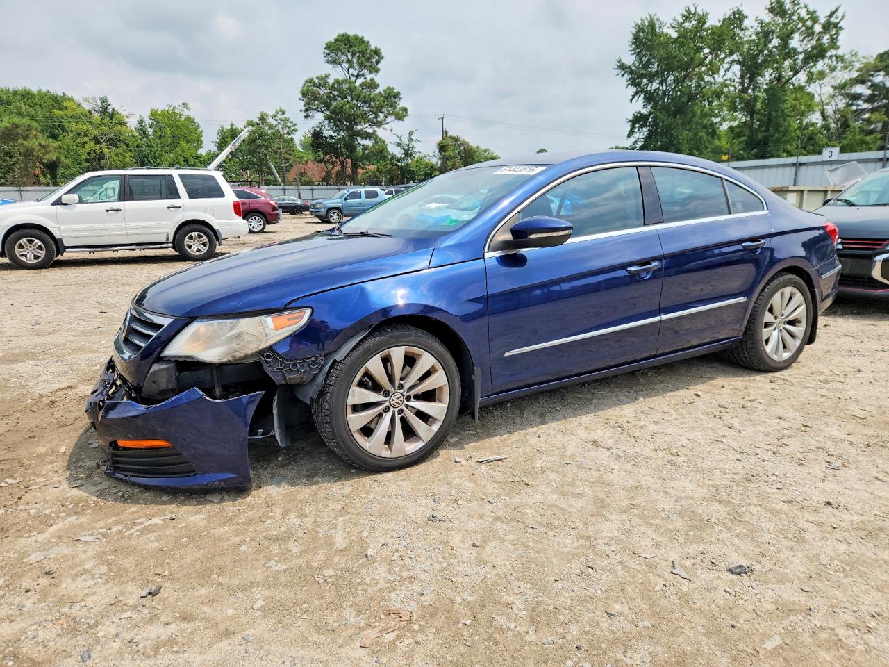 2011 Volkswagen Cc Sport Blue vin: WVWMN7ANXBE721888
