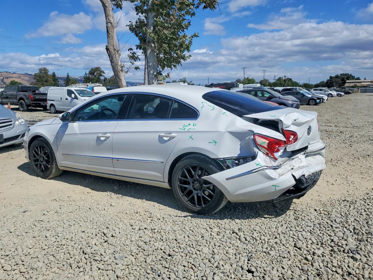 2012 Volkswagen Cc Sport White vin: WVWMN7ANXCE540923