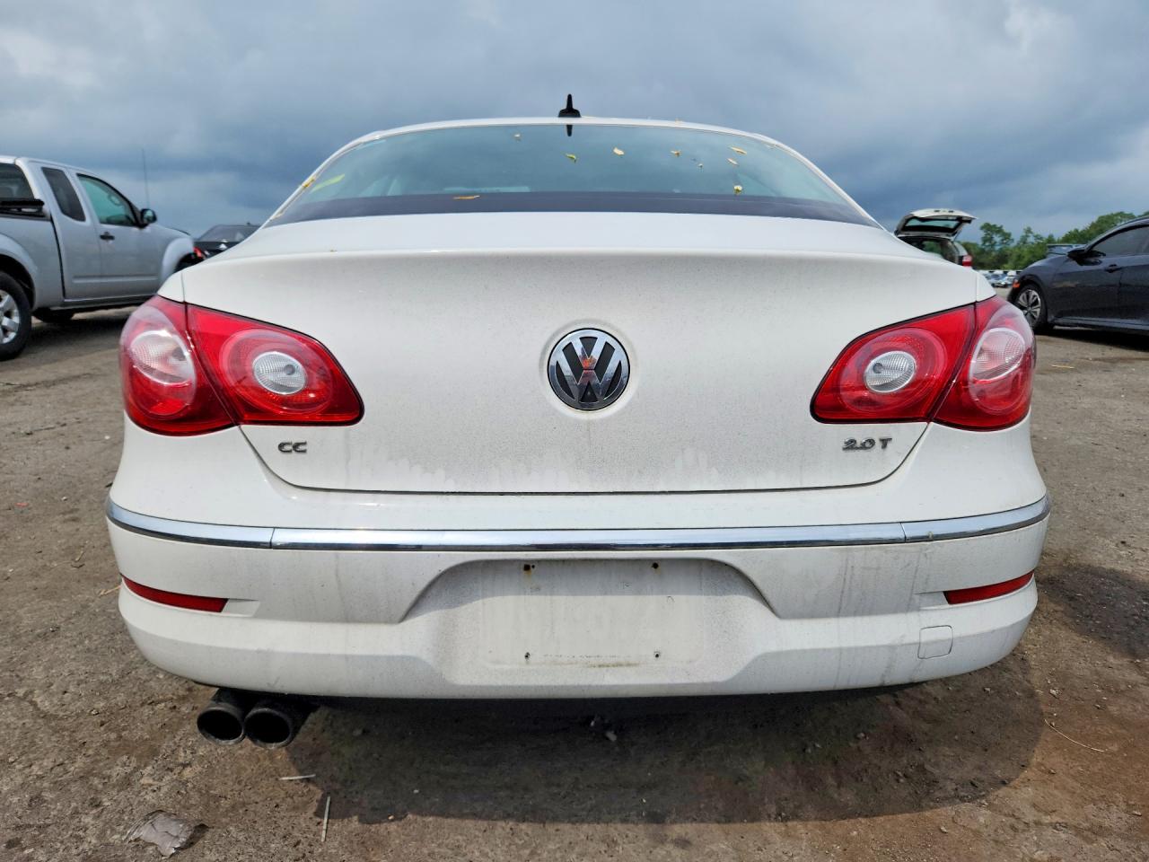 2011 Volkswagen Cc Sport White vin: WVWMP7AN0BE708755