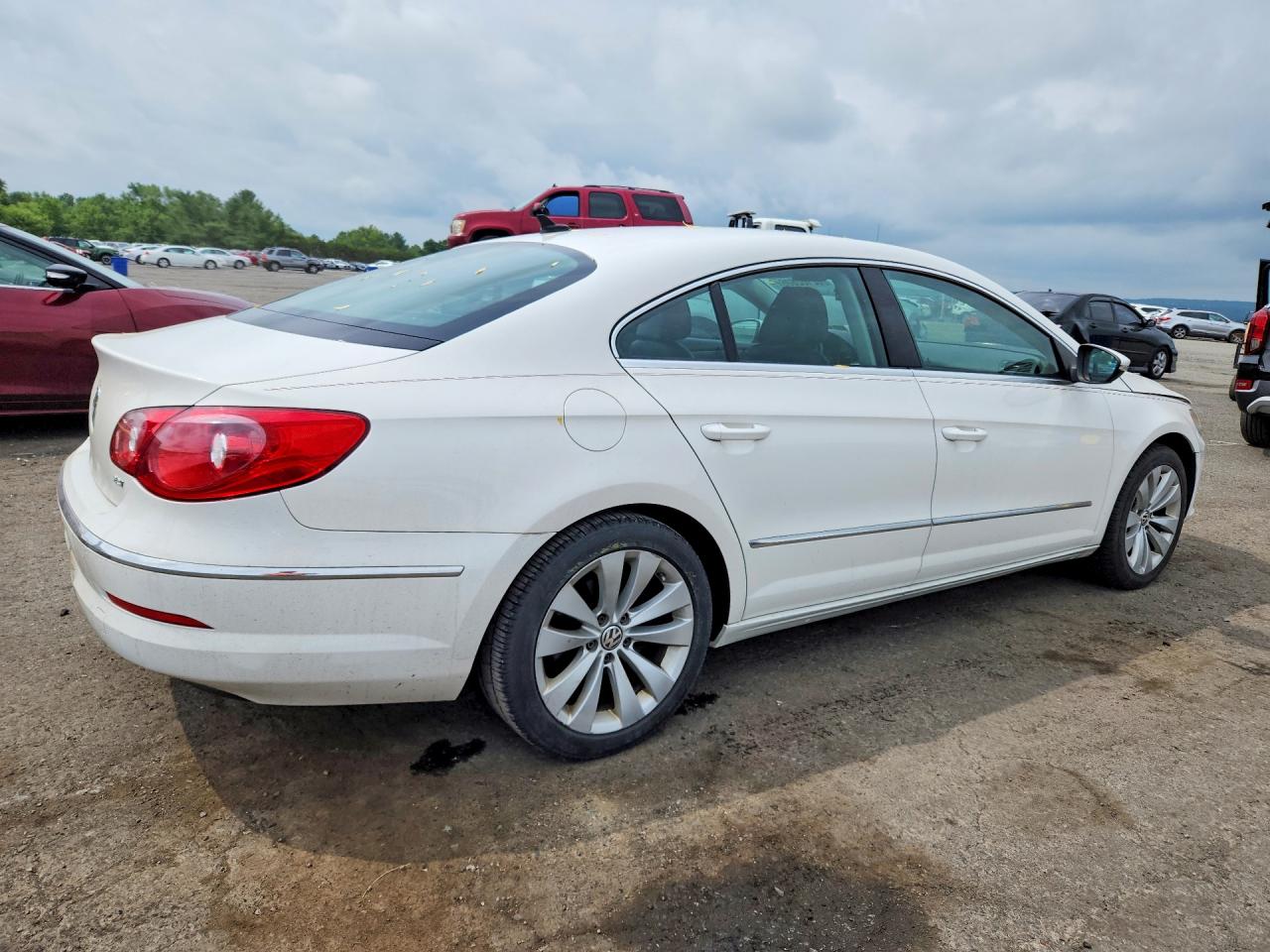 2011 Volkswagen Cc Sport White vin: WVWMP7AN0BE708755