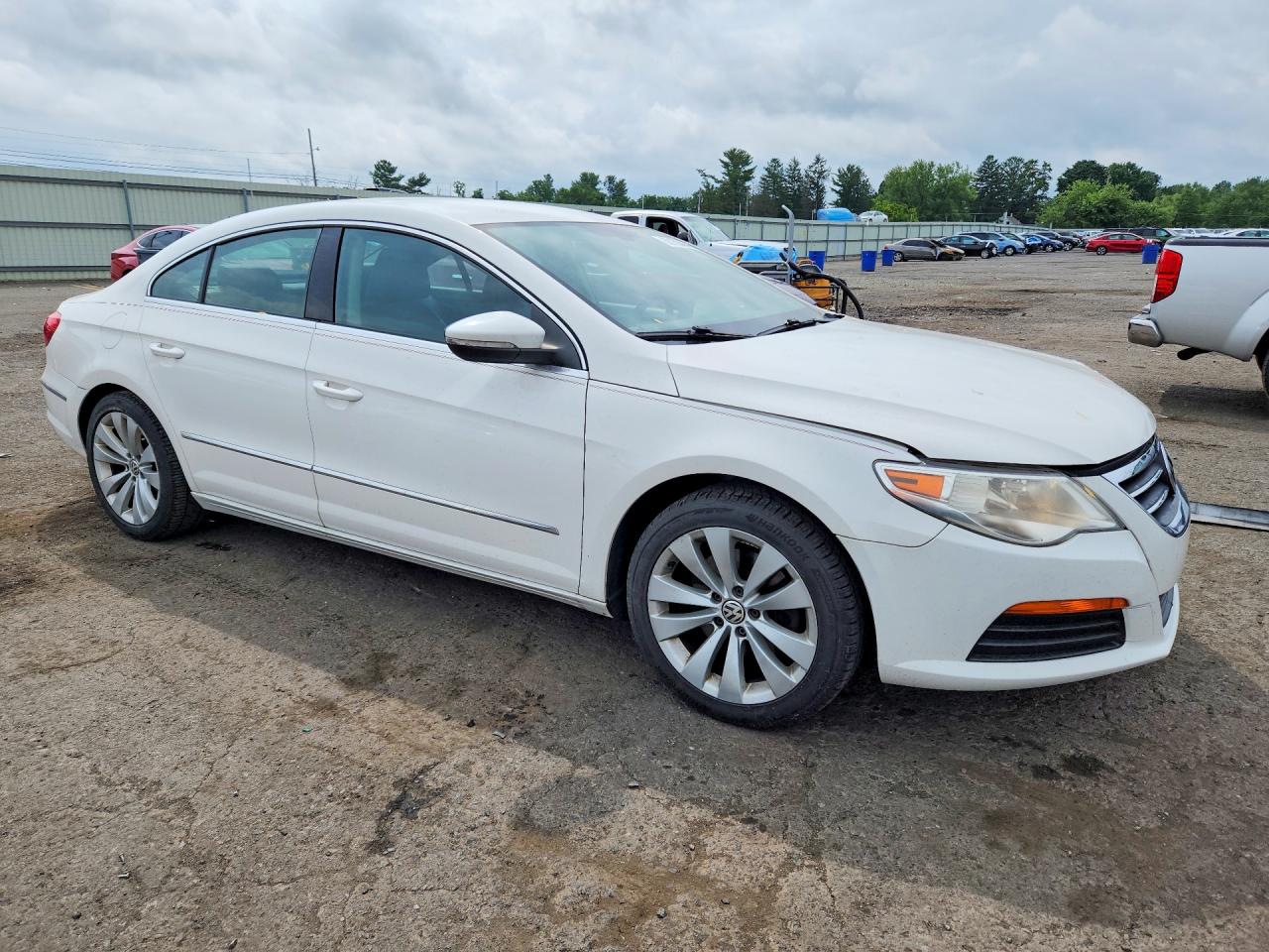 2011 Volkswagen Cc Sport White vin: WVWMP7AN0BE708755
