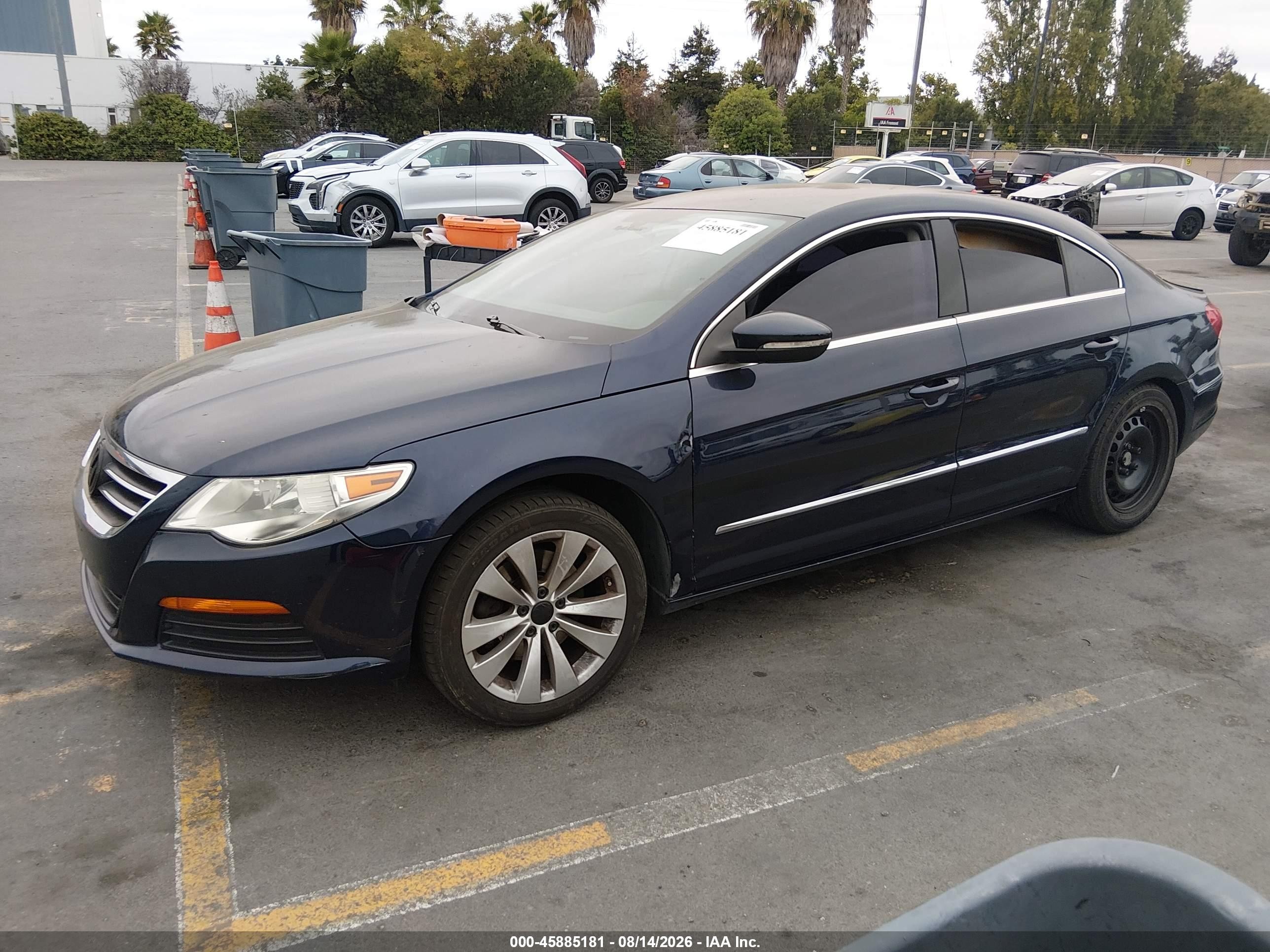 2012 Volkswagen Cc Sport Blue vin: WVWMP7AN0CE506788