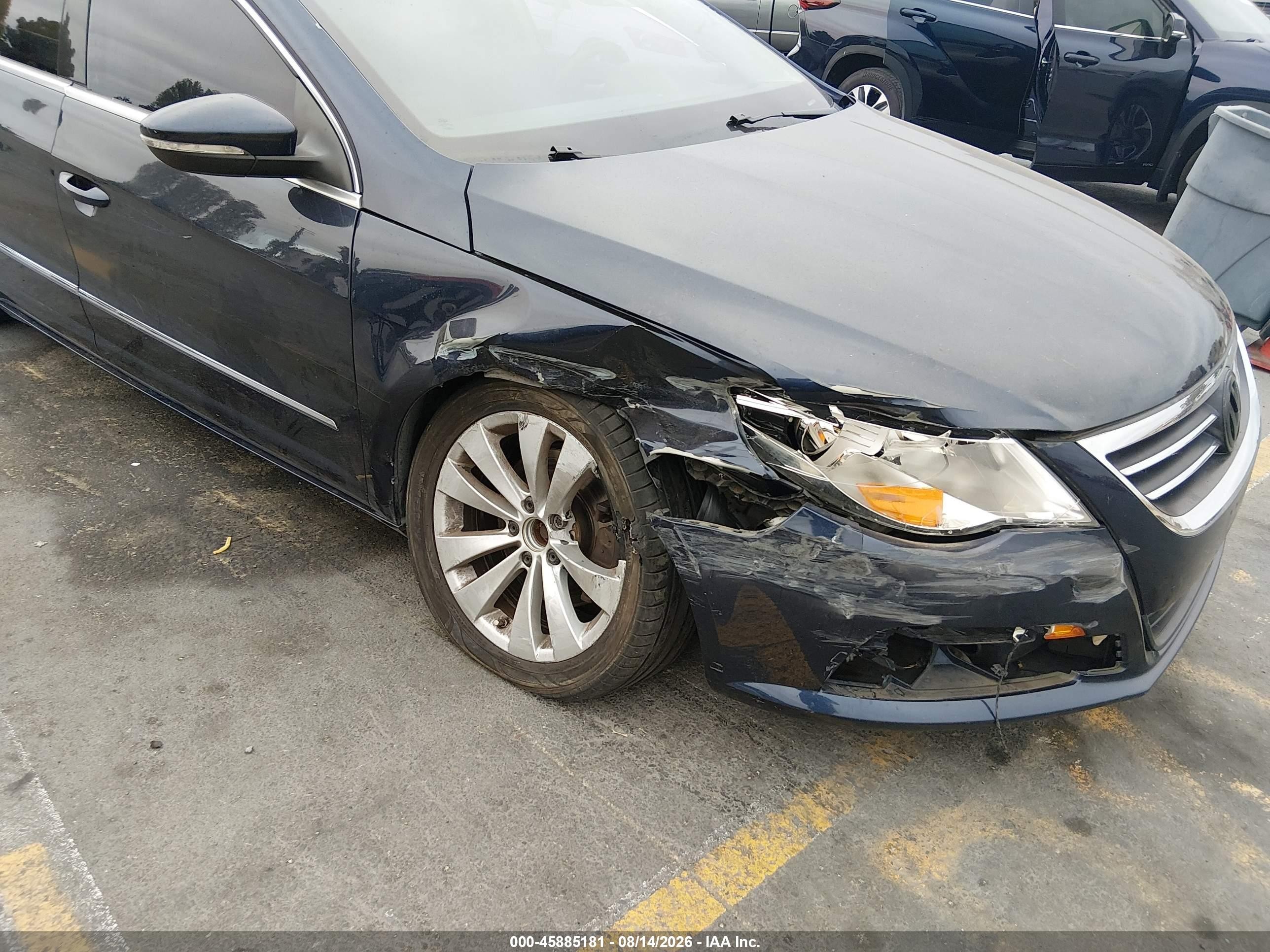 2012 Volkswagen Cc Sport Blue vin: WVWMP7AN0CE506788