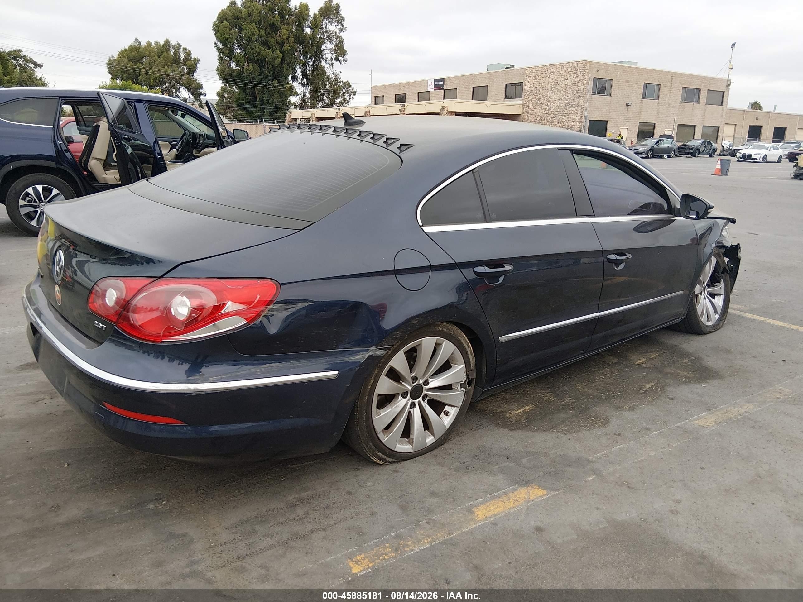 2012 Volkswagen Cc Sport Blue vin: WVWMP7AN0CE506788