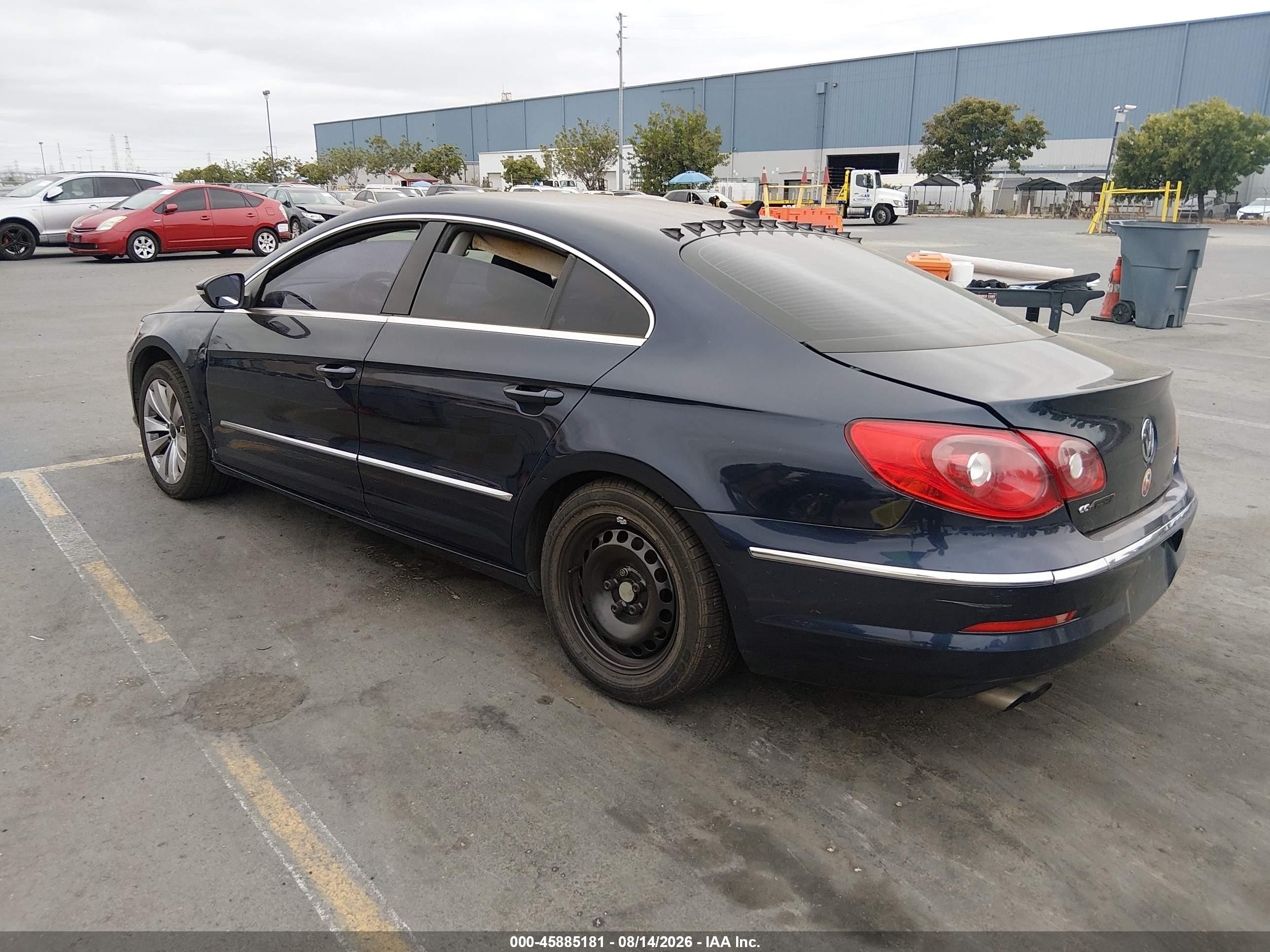2012 Volkswagen Cc Sport Blue vin: WVWMP7AN0CE506788