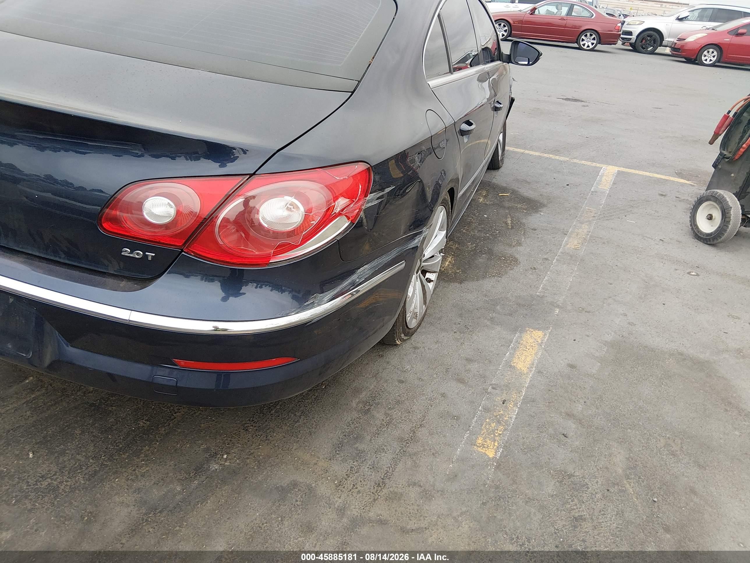2012 Volkswagen Cc Sport Blue vin: WVWMP7AN0CE506788