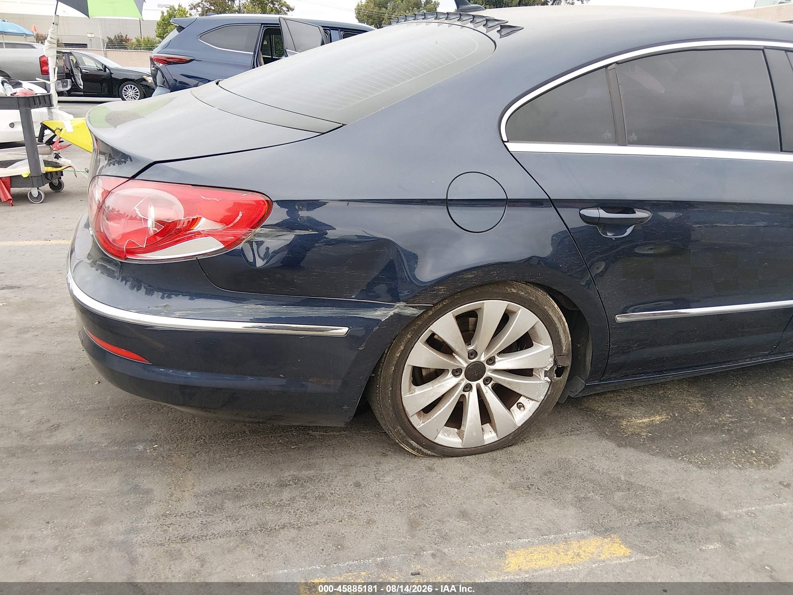 2012 Volkswagen Cc Sport Blue vin: WVWMP7AN0CE506788