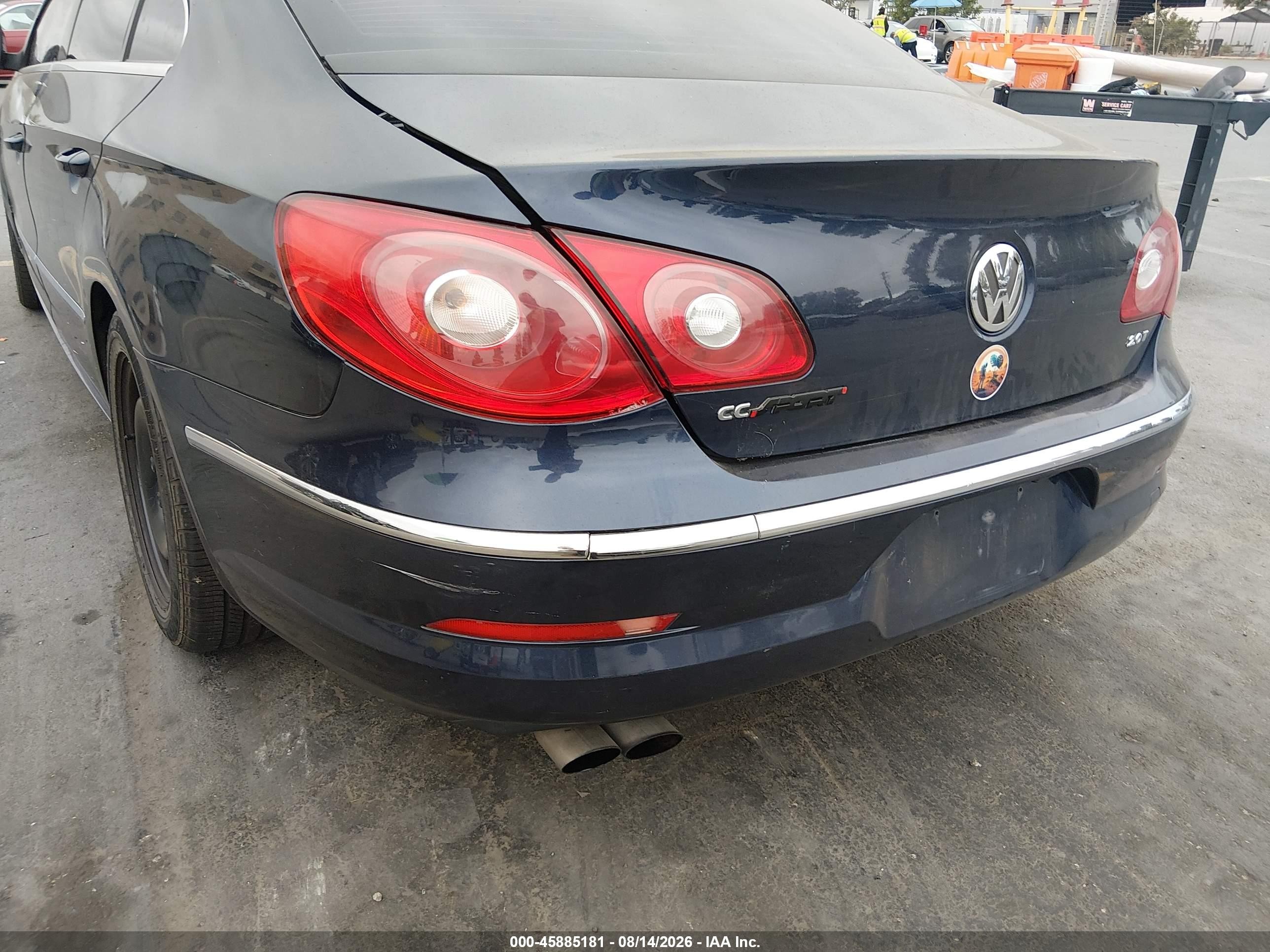2012 Volkswagen Cc Sport Blue vin: WVWMP7AN0CE506788
