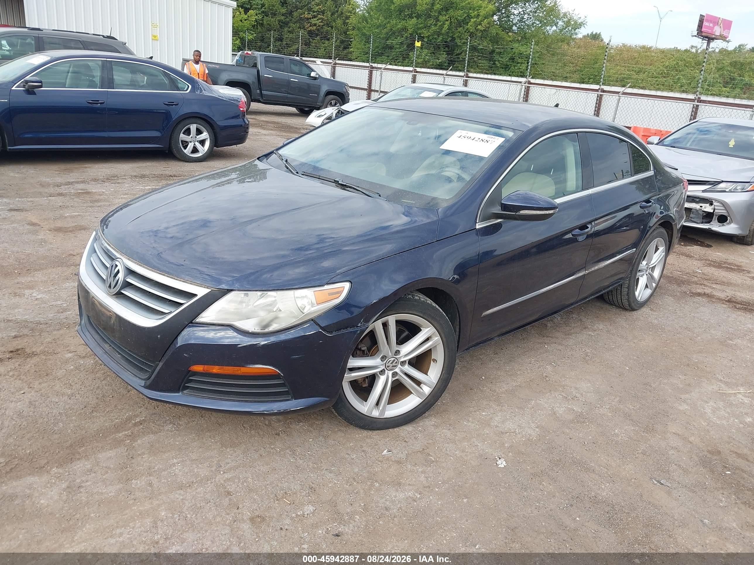 2012 Volkswagen Cc Sport Blue vin: WVWMP7AN0CE518262
