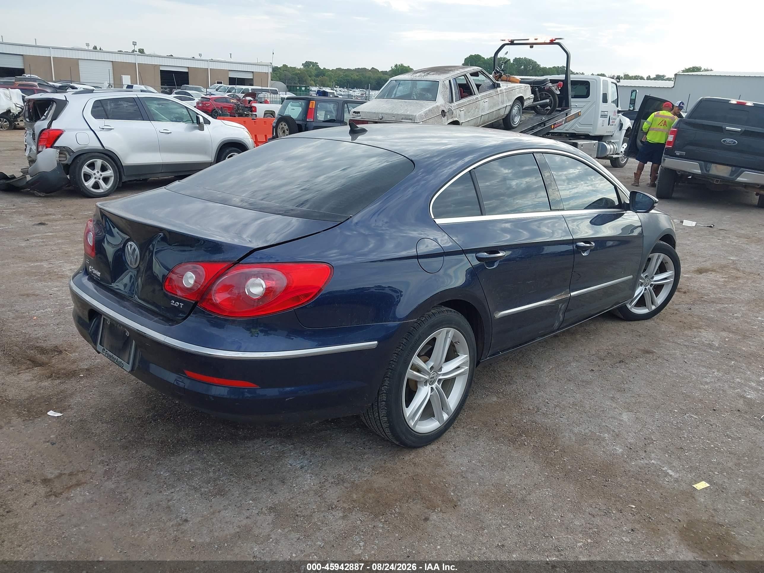 2012 Volkswagen Cc Sport Blue vin: WVWMP7AN0CE518262