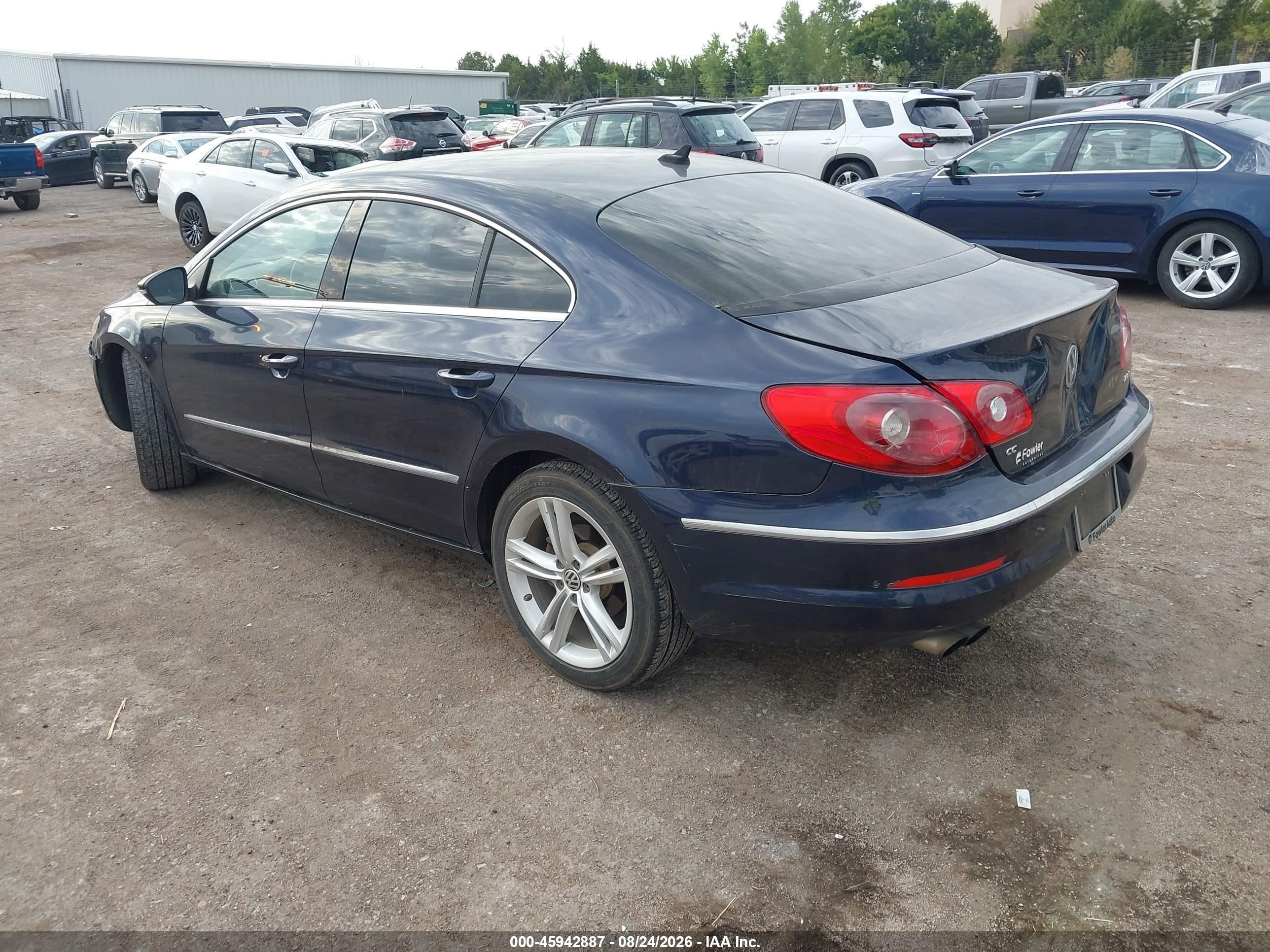 2012 Volkswagen Cc Sport Blue vin: WVWMP7AN0CE518262