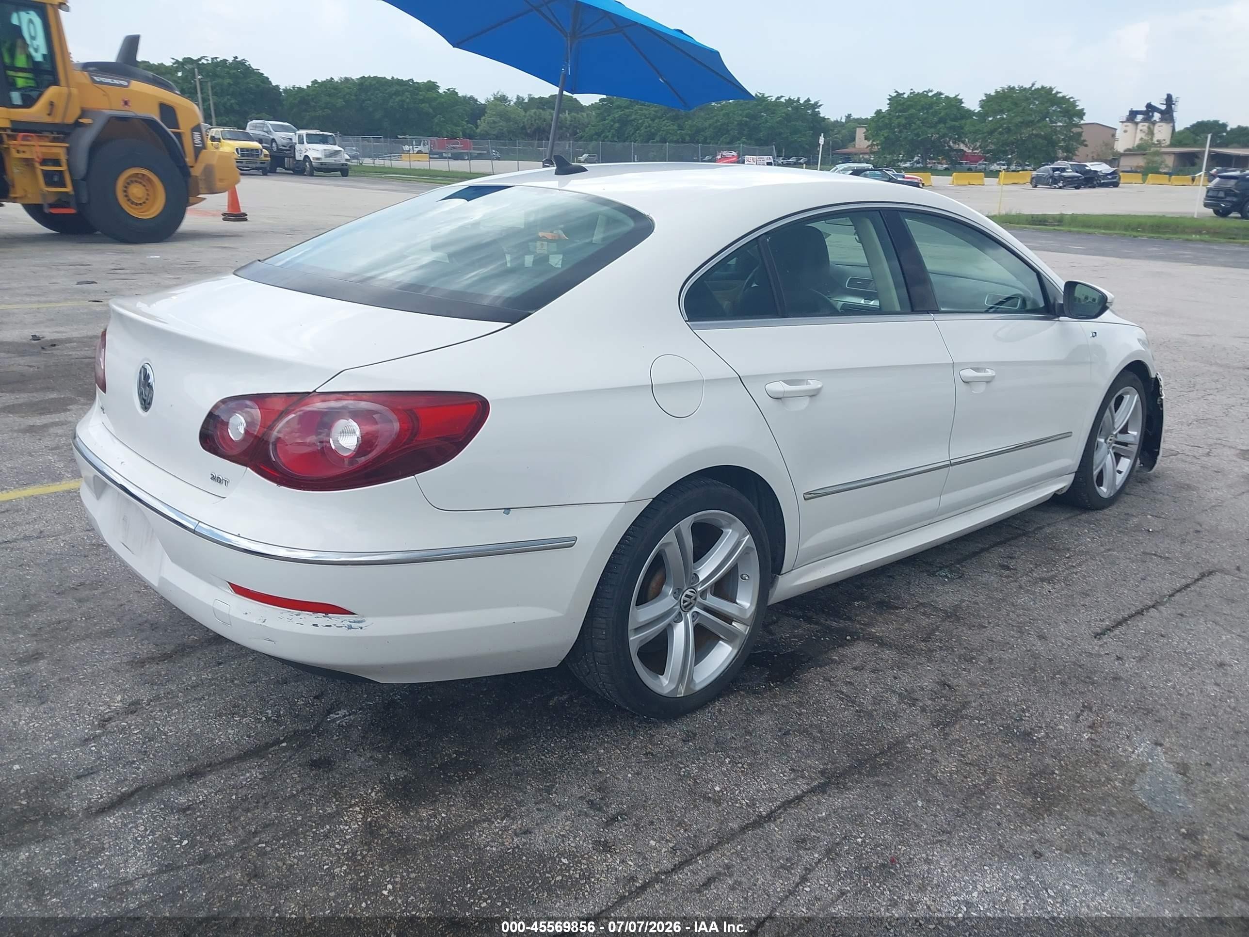 2012 Volkswagen Cc R-line White vin: WVWMP7AN0CE552525