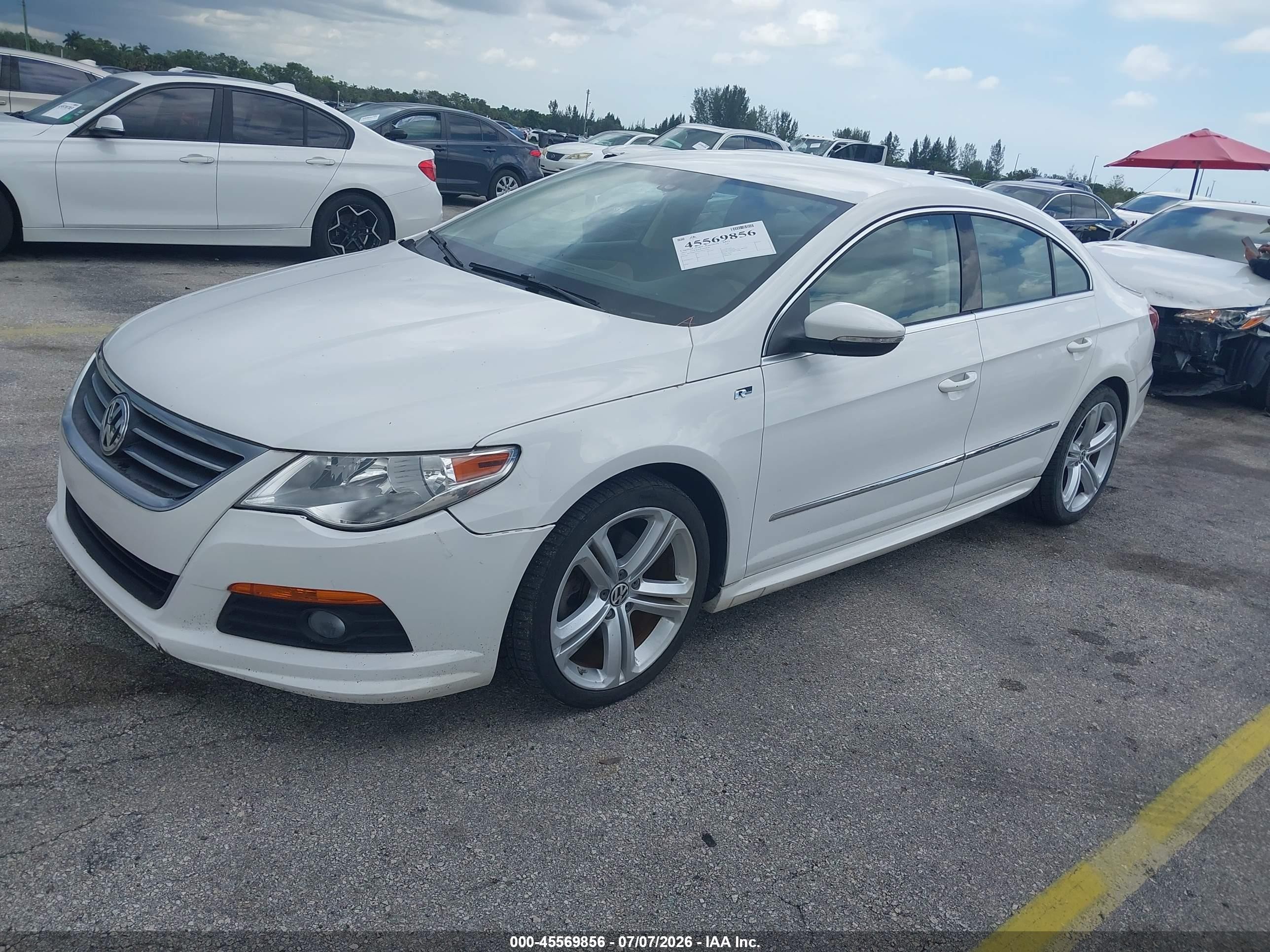 2012 Volkswagen Cc R-line White vin: WVWMP7AN0CE552525