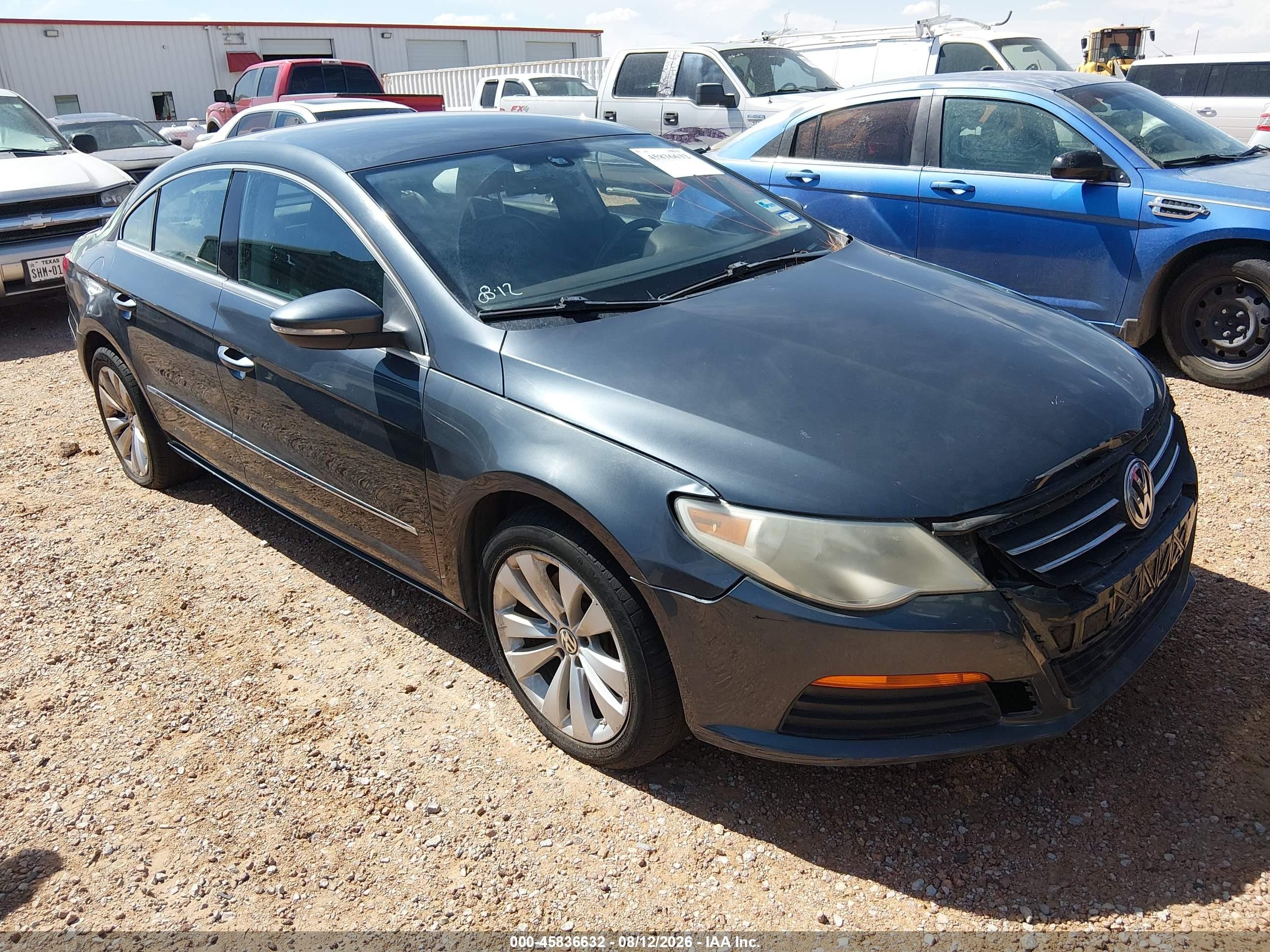 2012 Volkswagen Cc Sport Gray vin: WVWMP7AN1CE505598