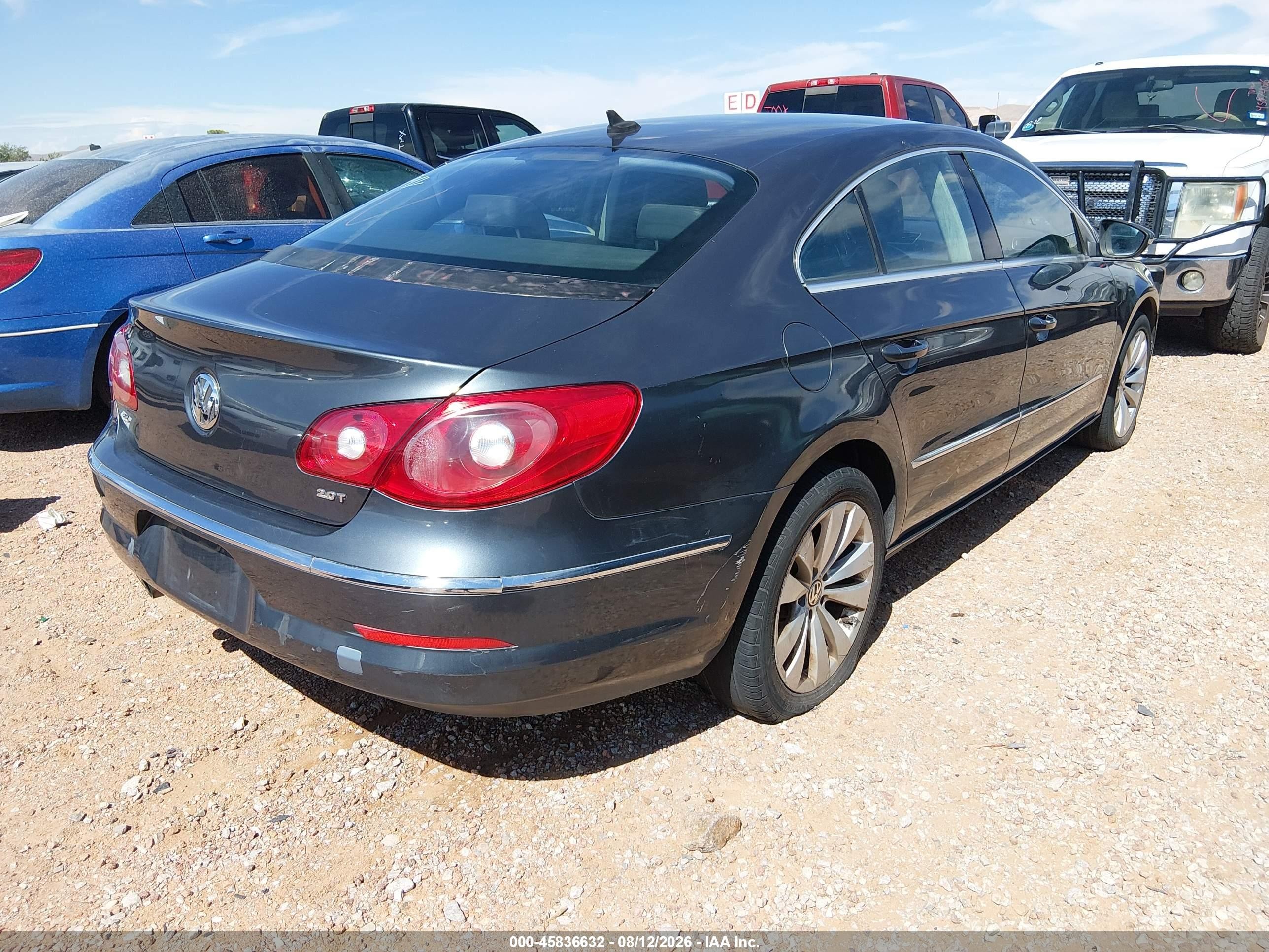2012 Volkswagen Cc Sport Gray vin: WVWMP7AN1CE505598