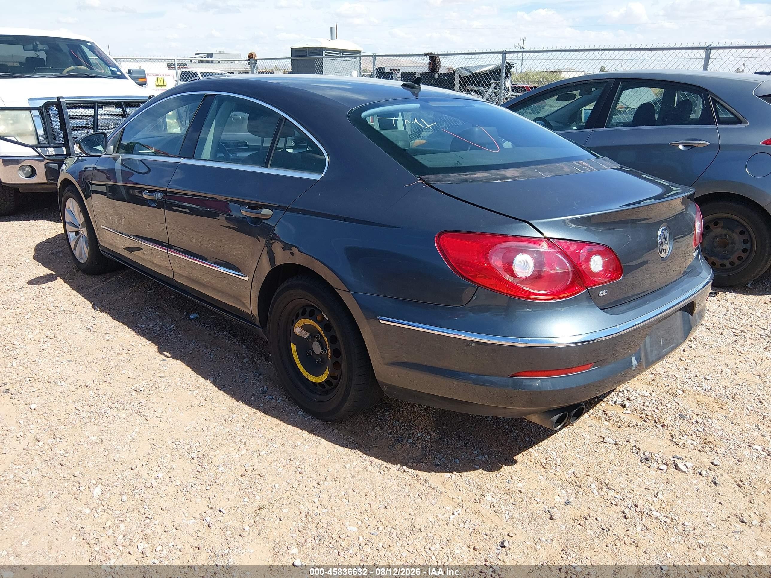2012 Volkswagen Cc Sport Gray vin: WVWMP7AN1CE505598